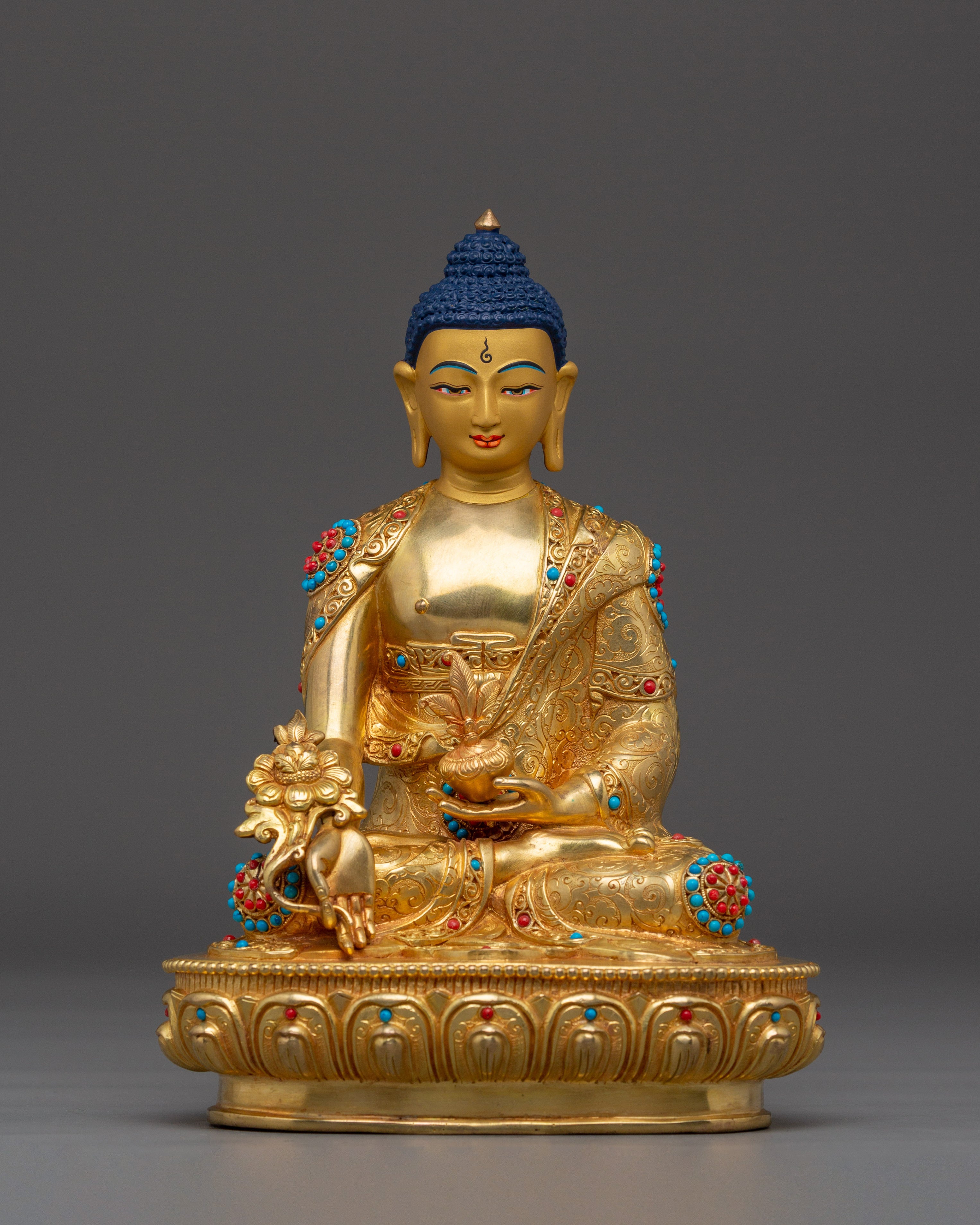 Himalayan Buddha Trio Statue | Buddha of Enlightenment