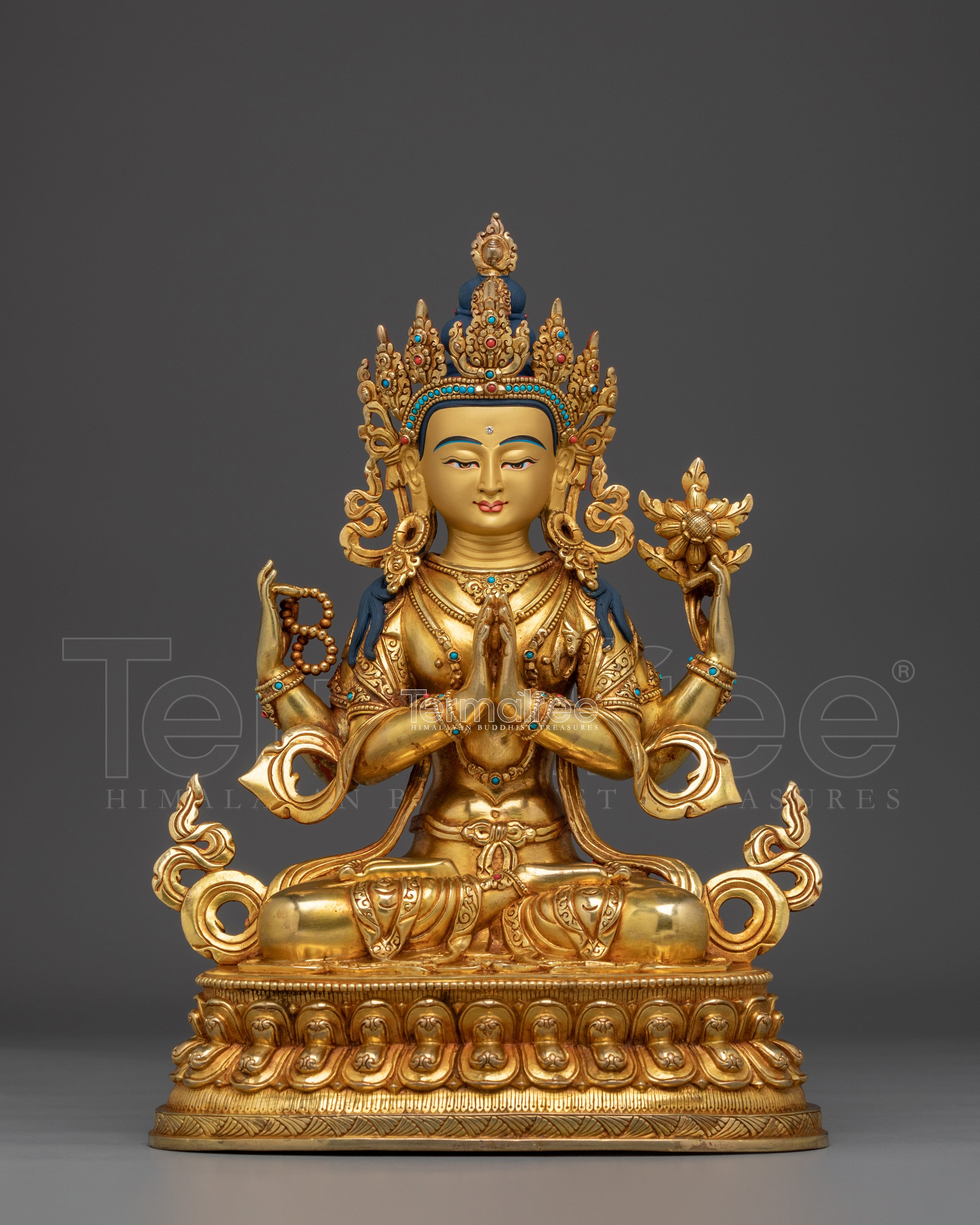 Spiritual Compassionate Chenrezig Statue | Avalokiteshvara Deity
