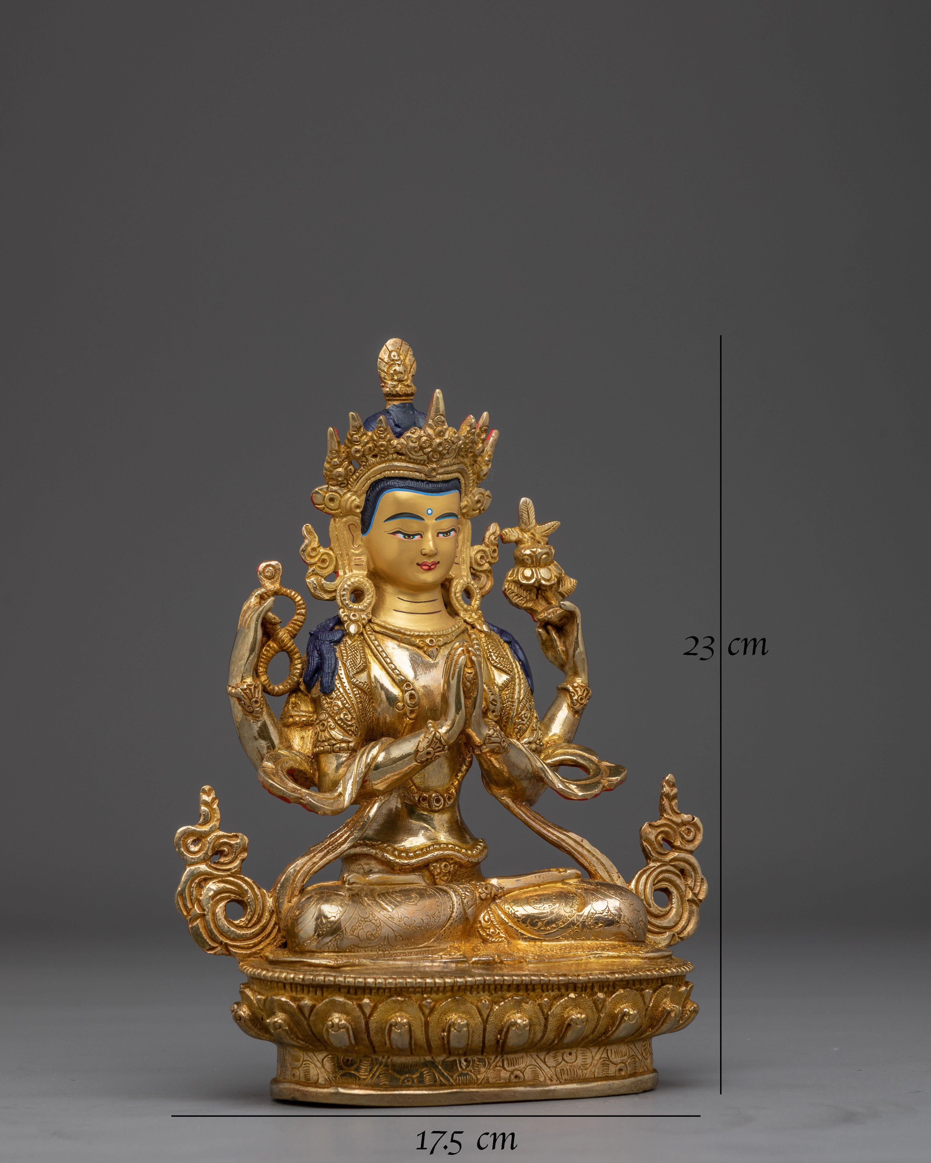 Four-Armed Chenresig Compassion Sculpture