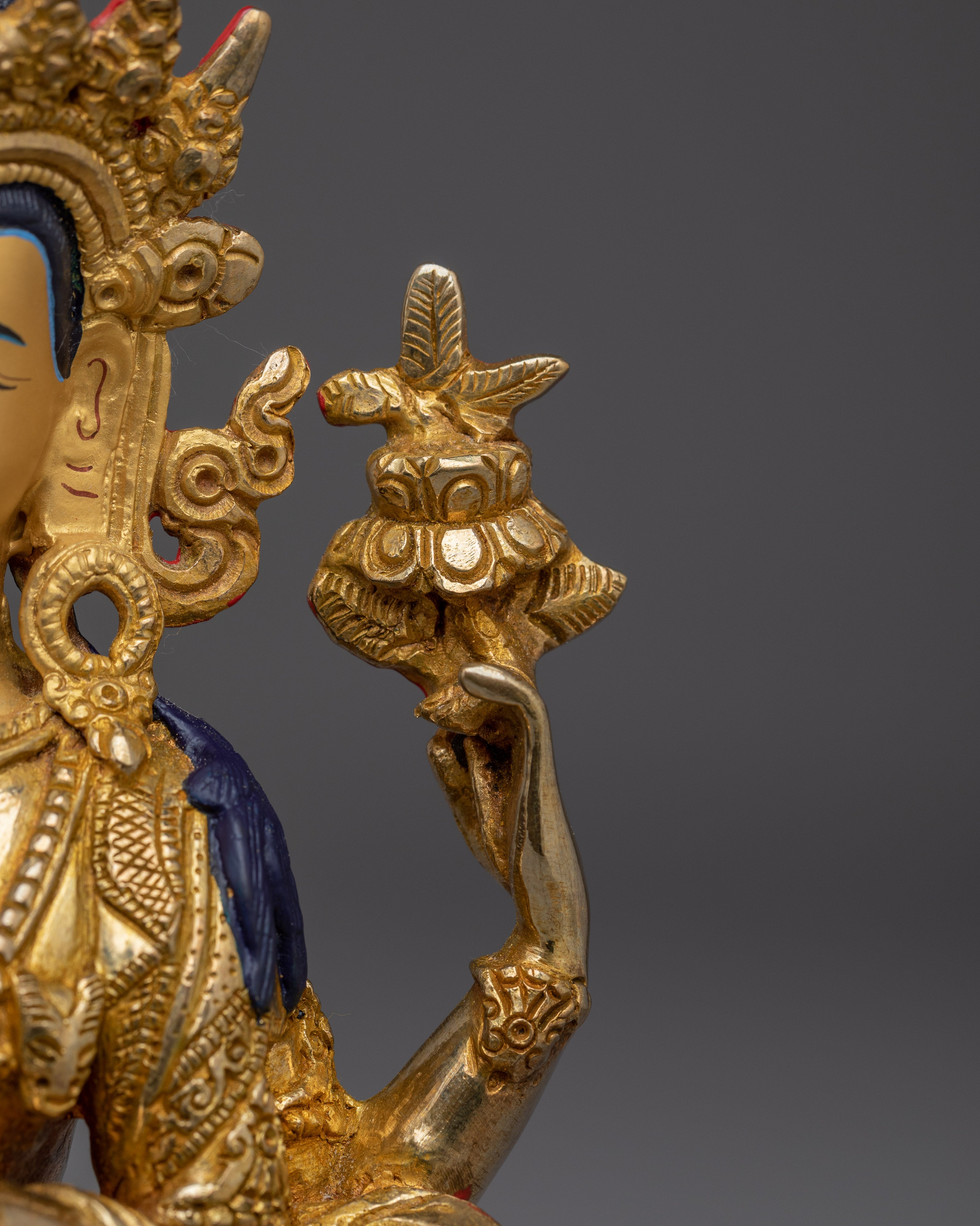 Four-Armed Chenresig Compassion Sculpture | Traditional Artwork