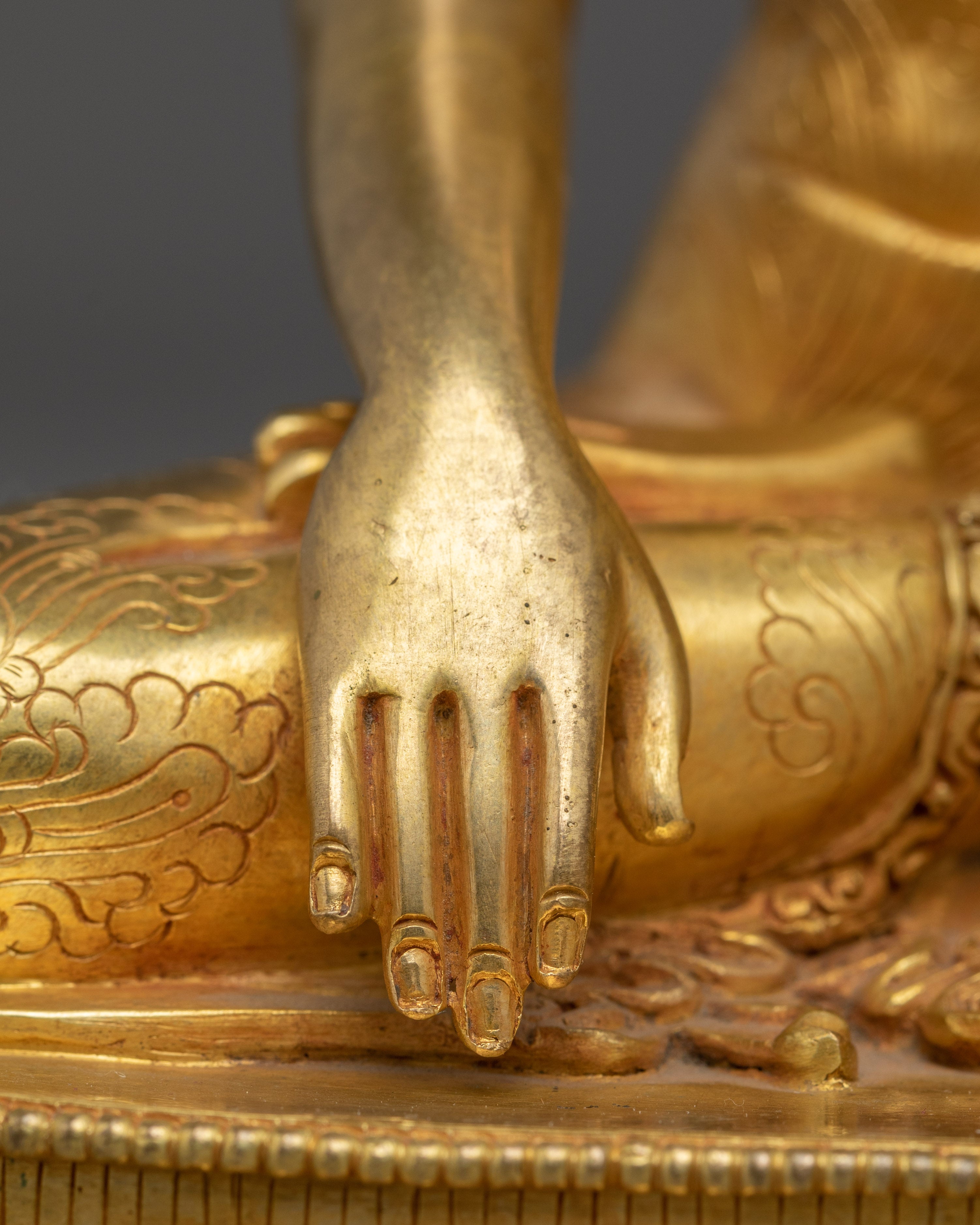 Himalayan Golden Shakyamuni Buddha Statue | Historical Gautama Buddha