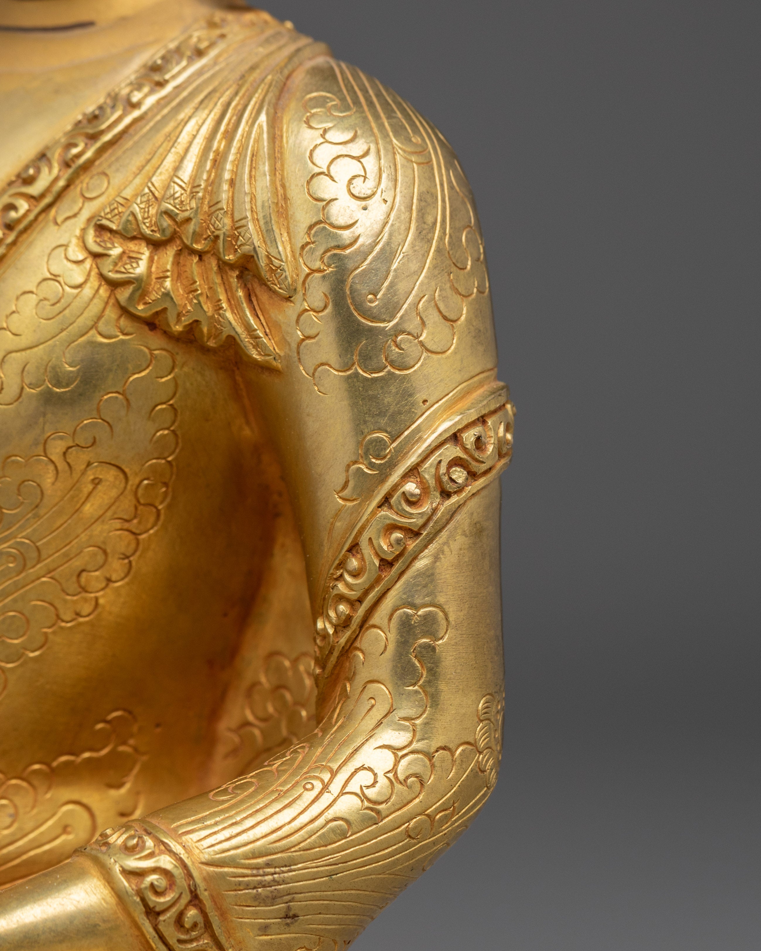 Himalayan Golden Shakyamuni Buddha Statue | Historical Gautama Buddha