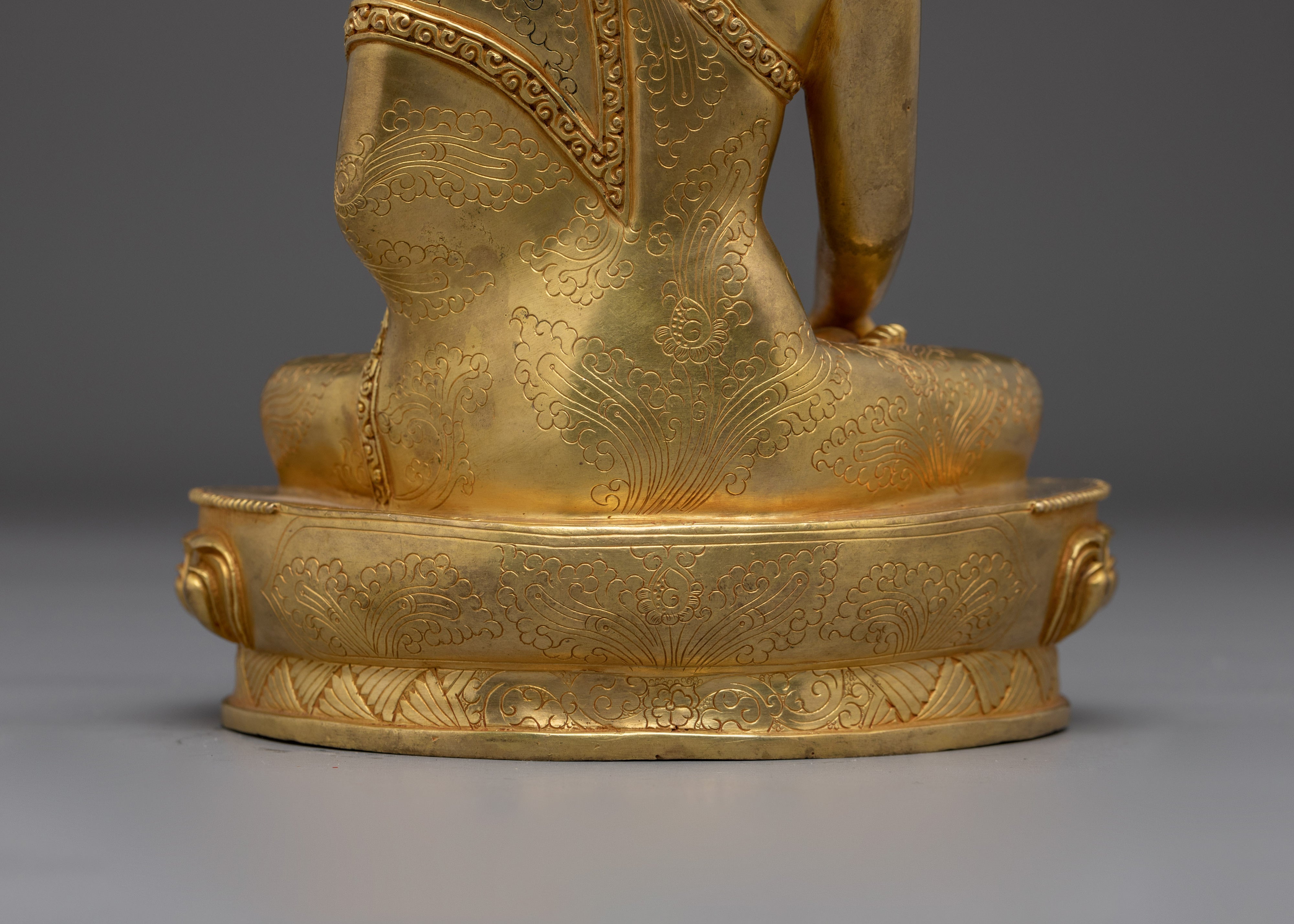 Himalayan Golden Shakyamuni Buddha Statue | Historical Gautama Buddha
