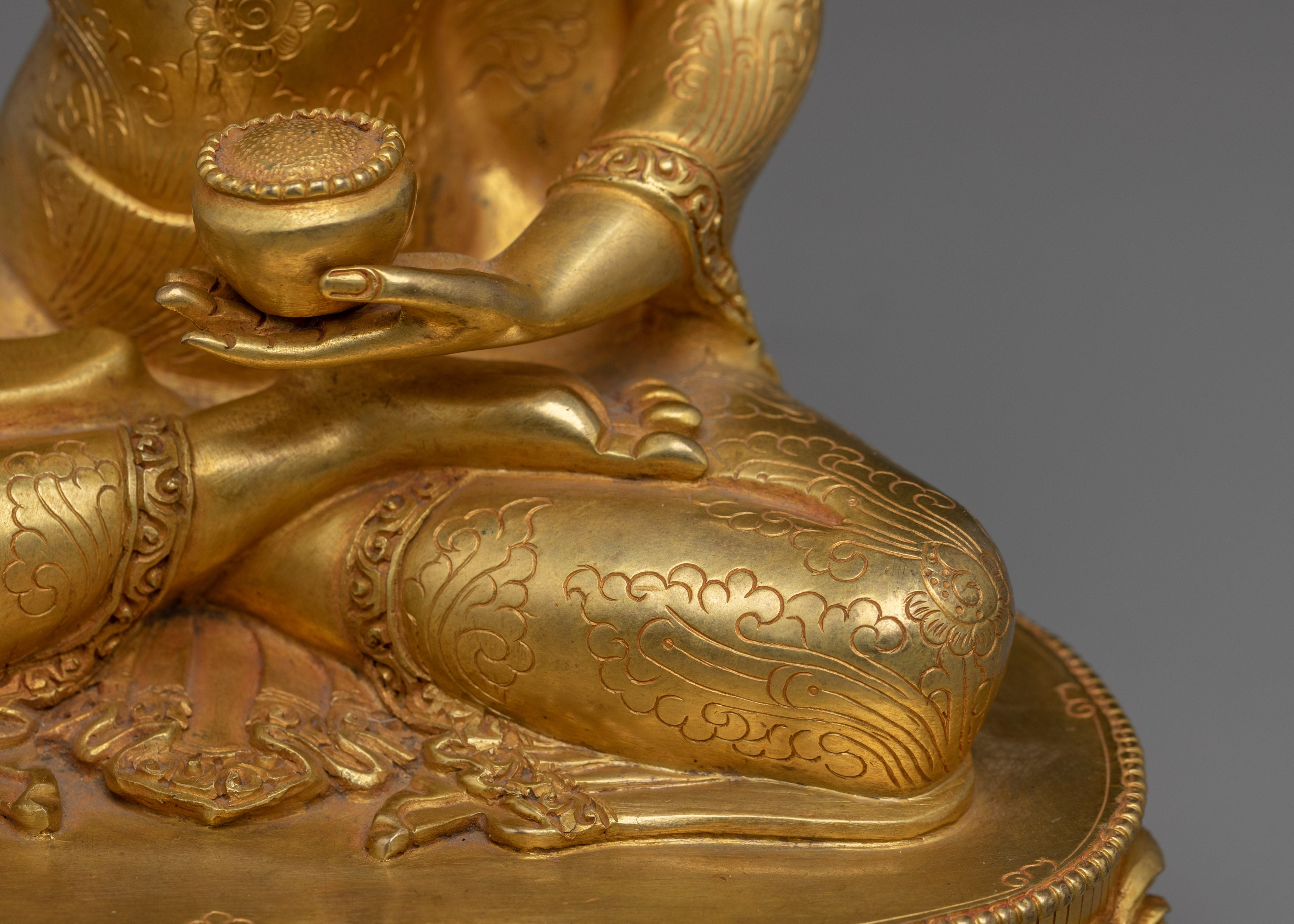 Himalayan Golden Shakyamuni Buddha Statue | Historical Gautama Buddha