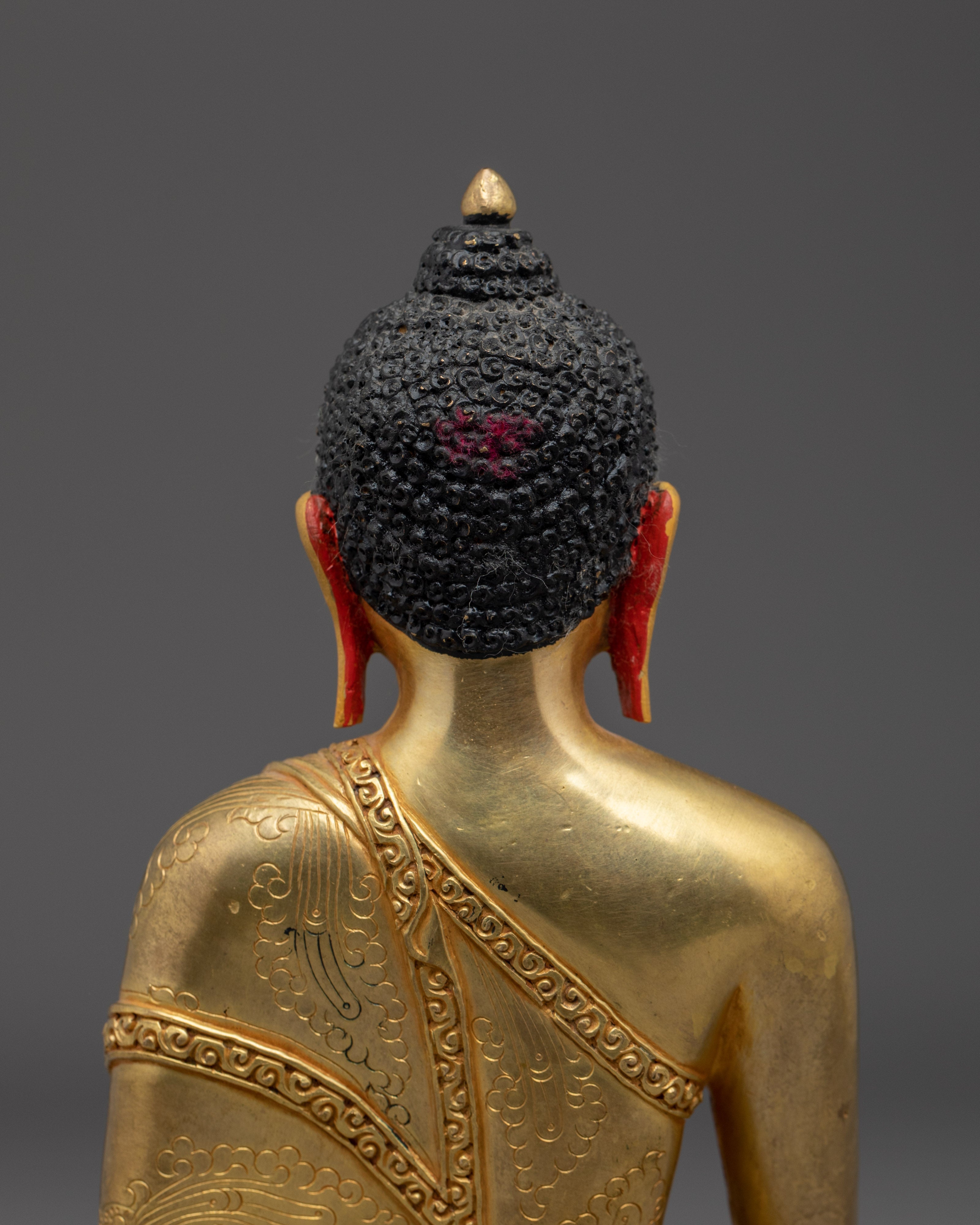 Himalayan Golden Shakyamuni Buddha Statue | Historical Gautama Buddha