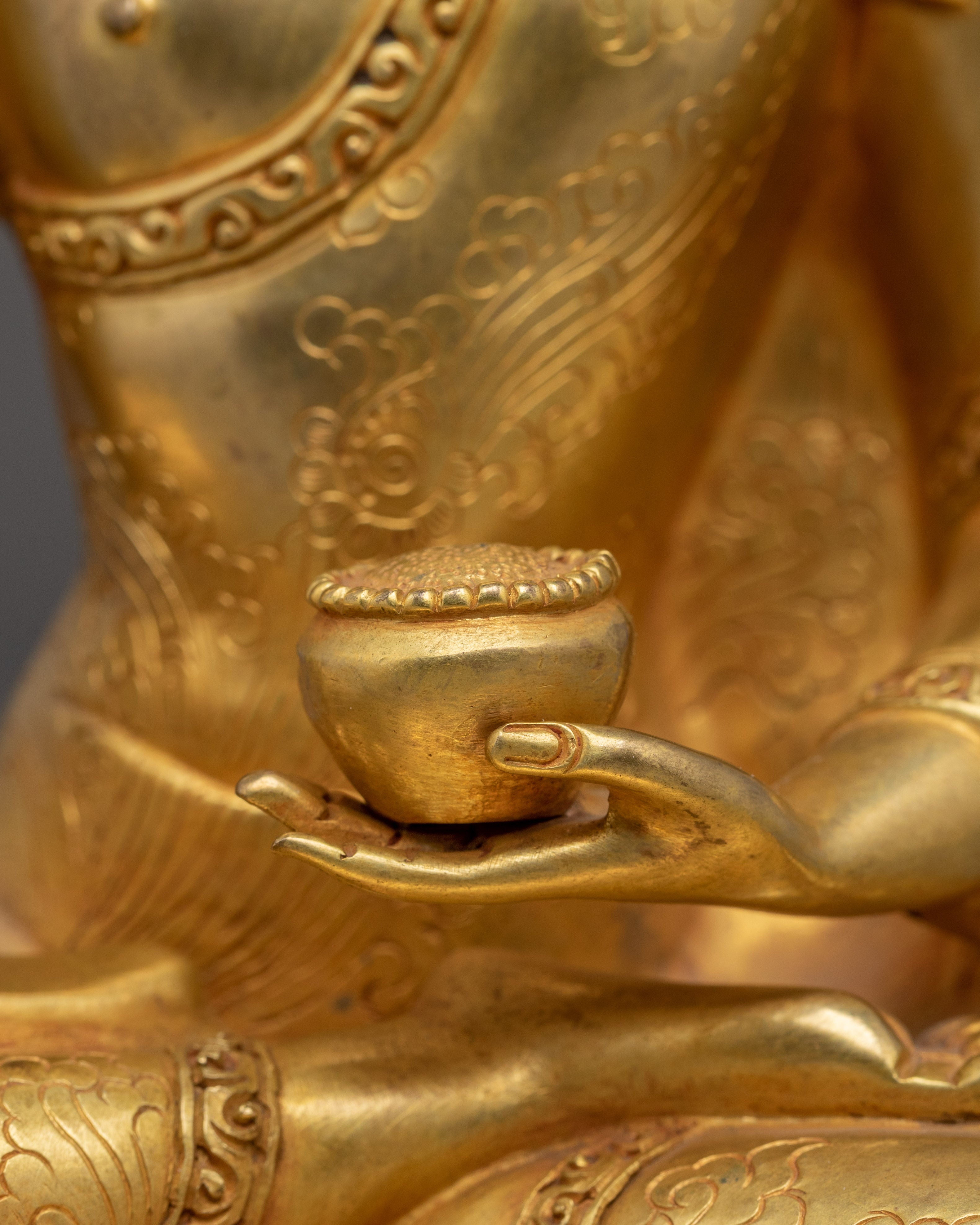 Himalayan Golden Shakyamuni Buddha Statue | Historical Gautama Buddha