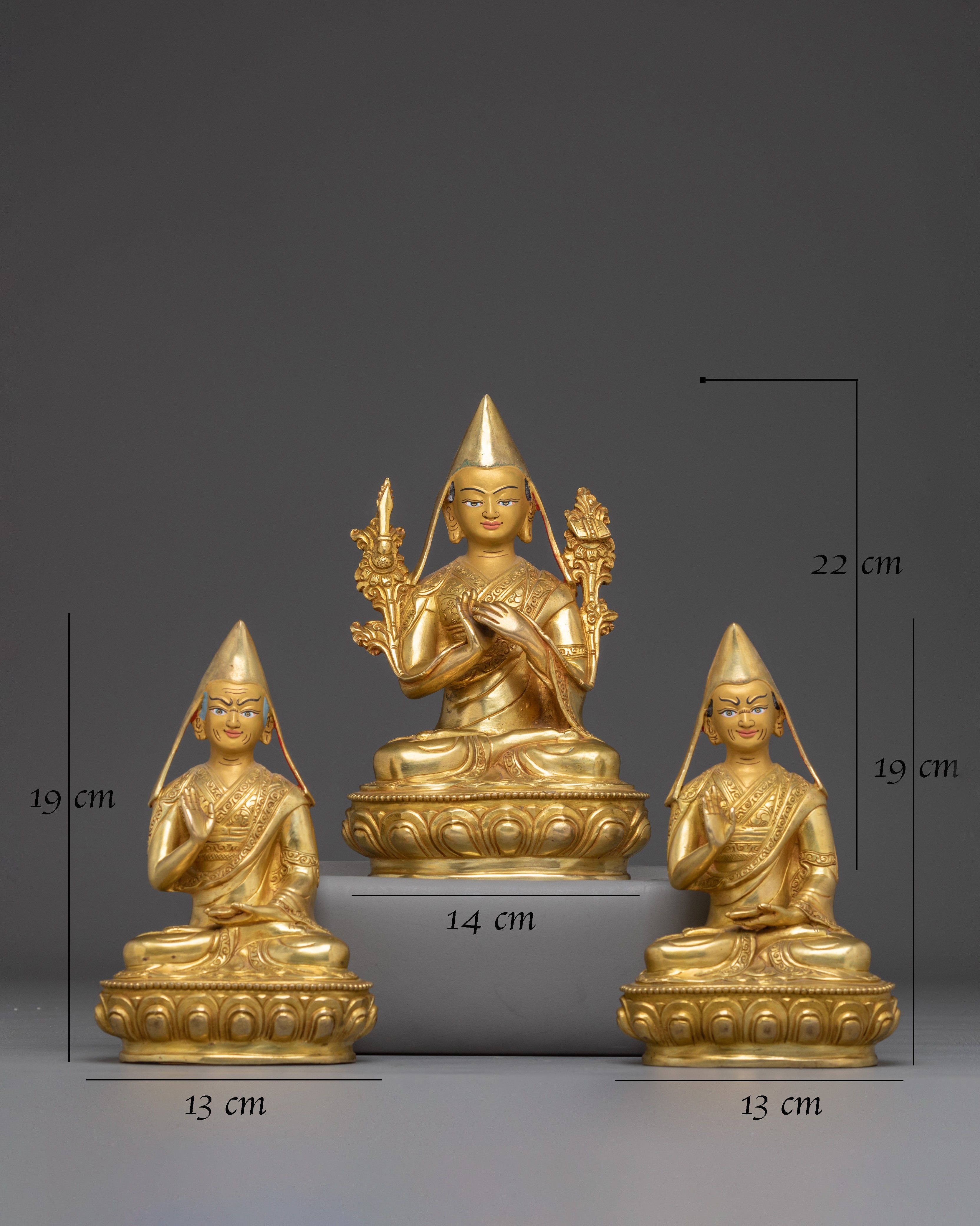 Tsongkhapa Statue Set