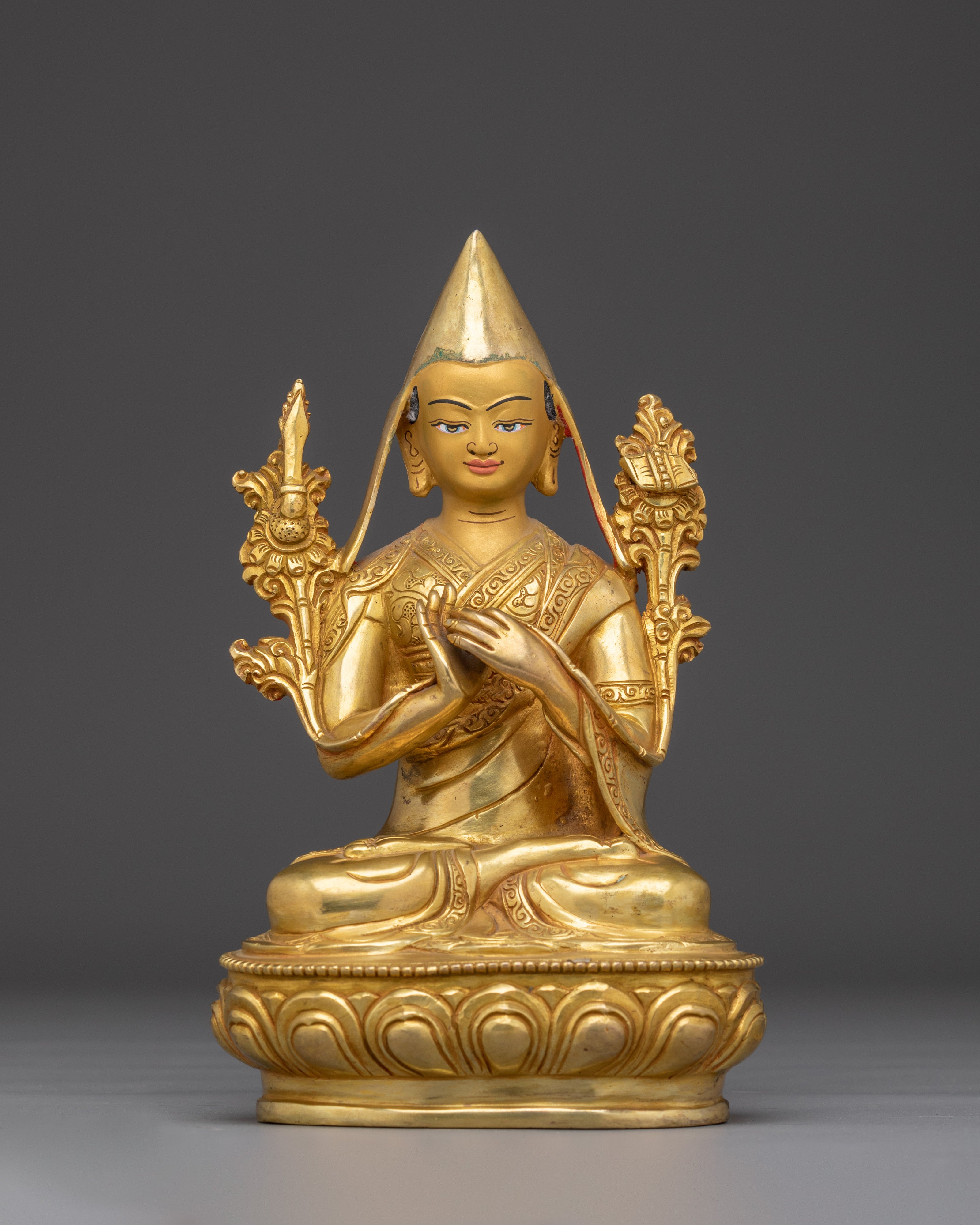 Tsongkhapa Statue Set | Symbolism of Wisdom and Compassion