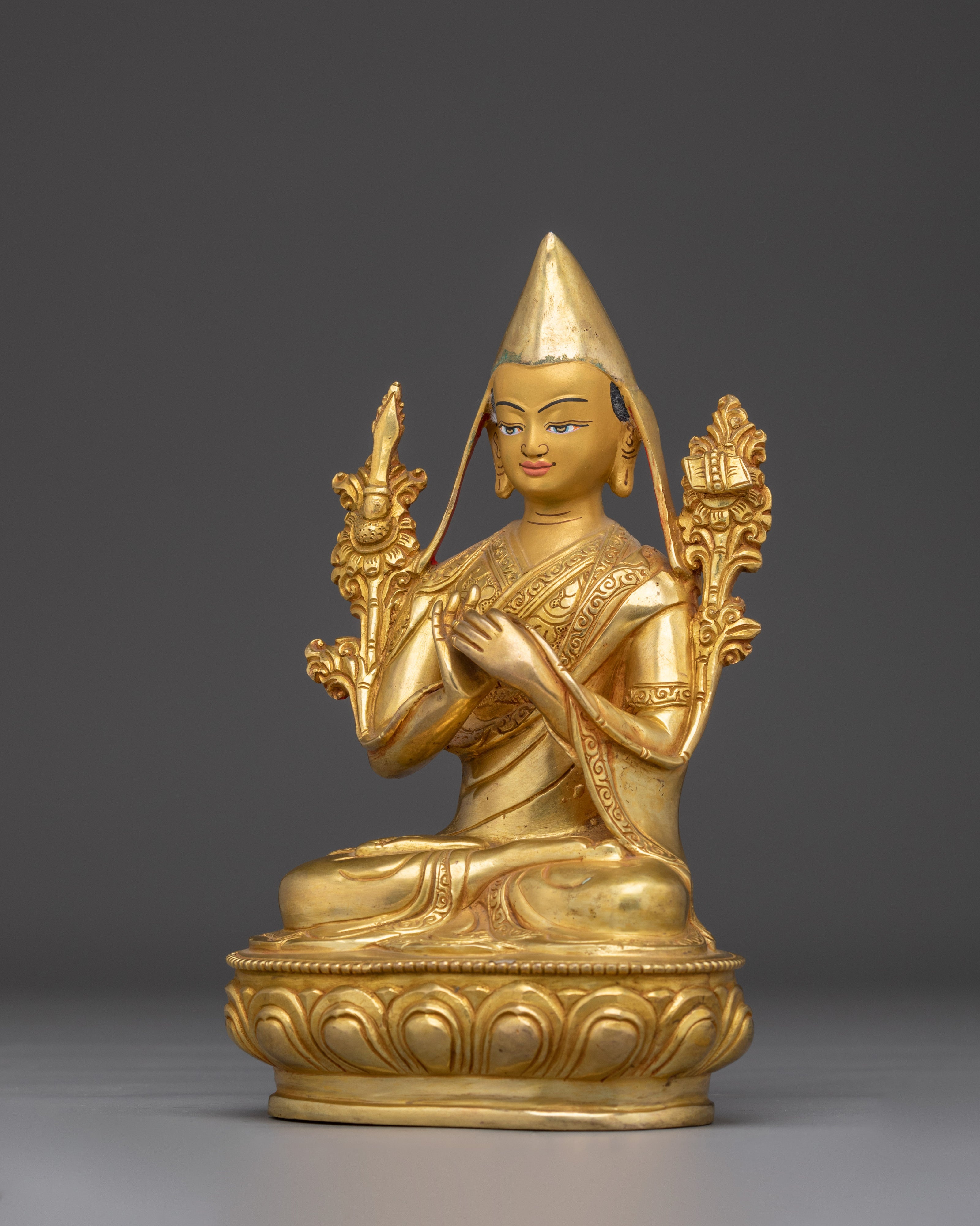 Tsongkhapa Statue Set | Symbolism of Wisdom and Compassion