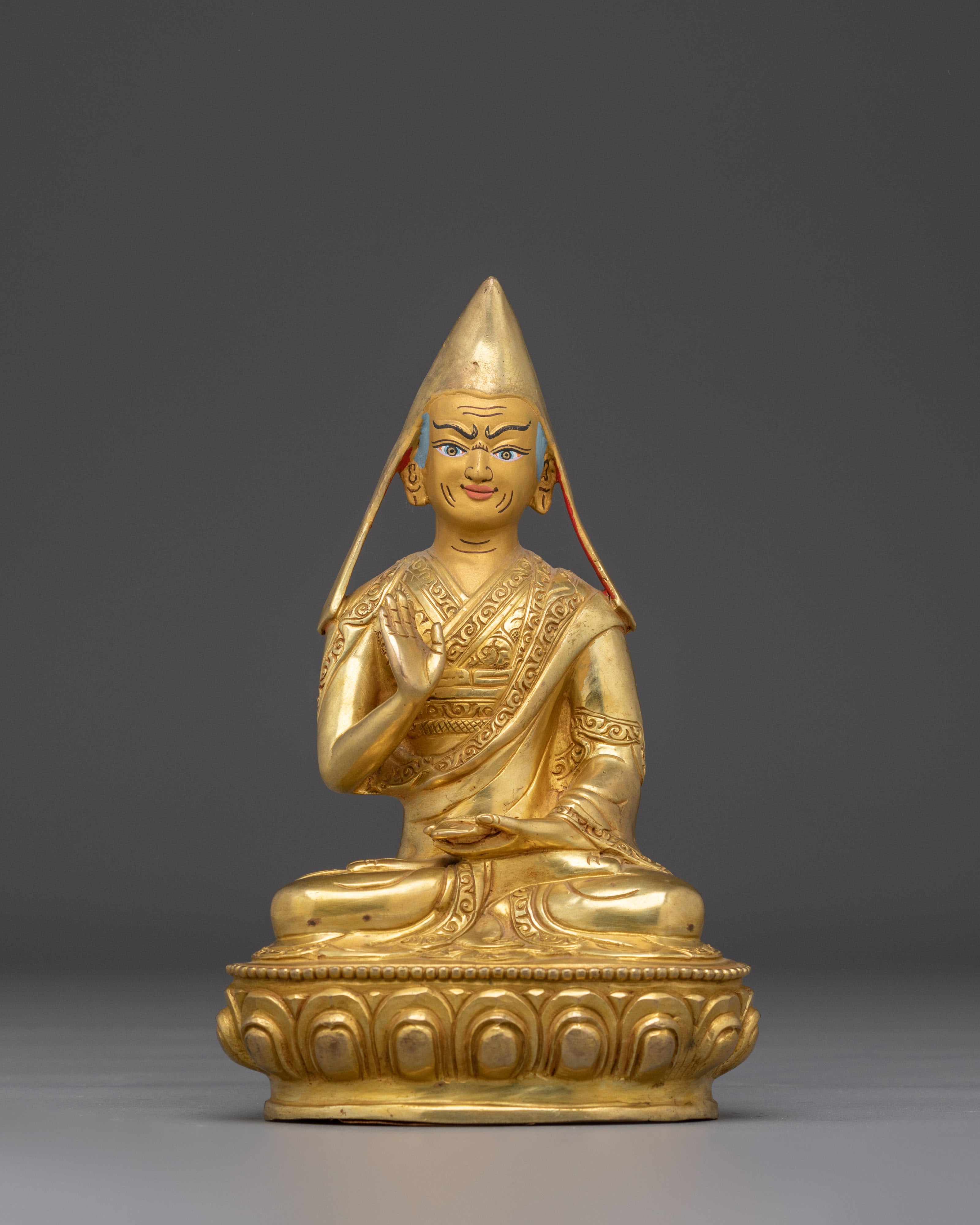 Tsongkhapa Statue Set | Symbolism of Wisdom and Compassion