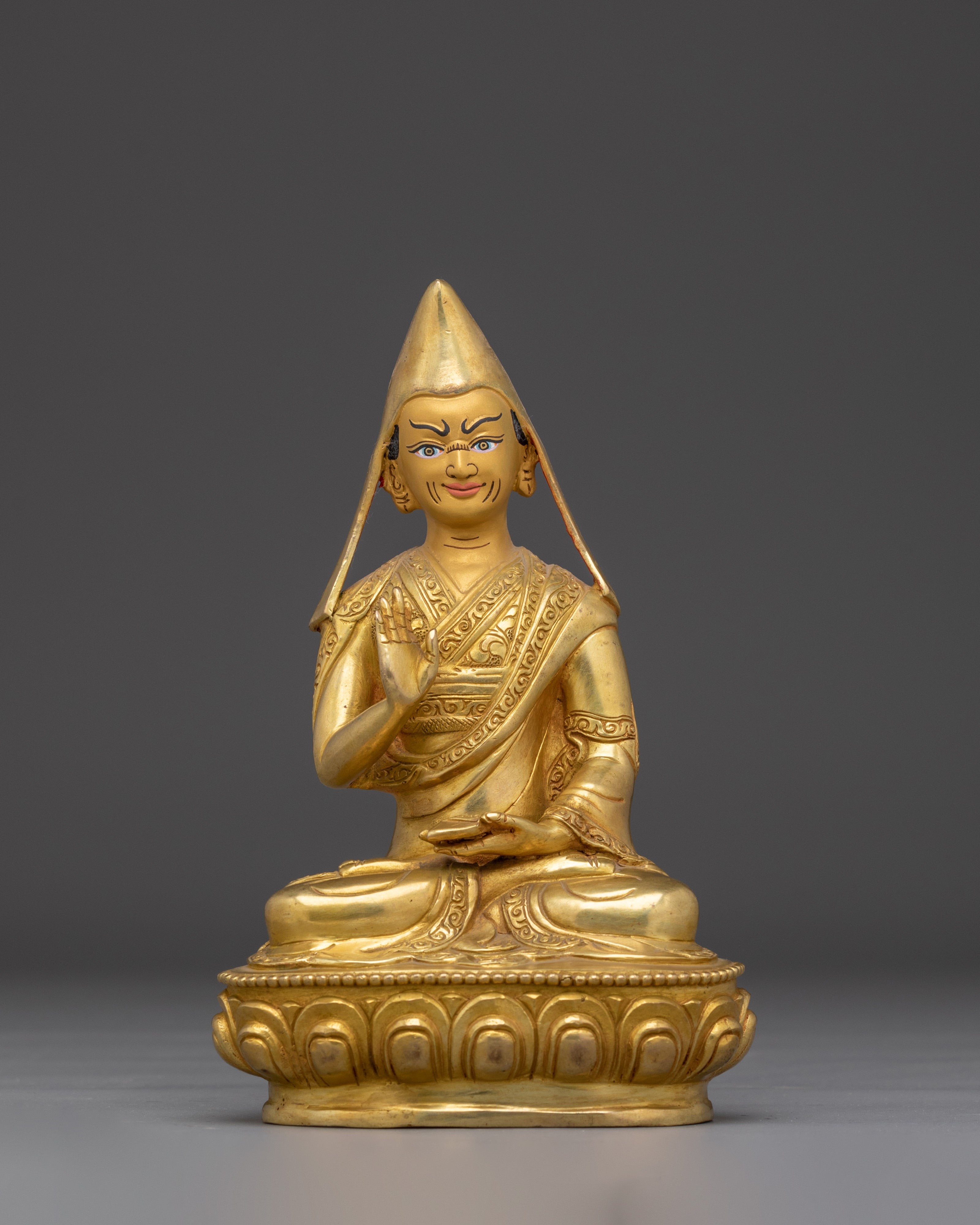 Tsongkhapa Statue Set | Symbolism of Wisdom and Compassion