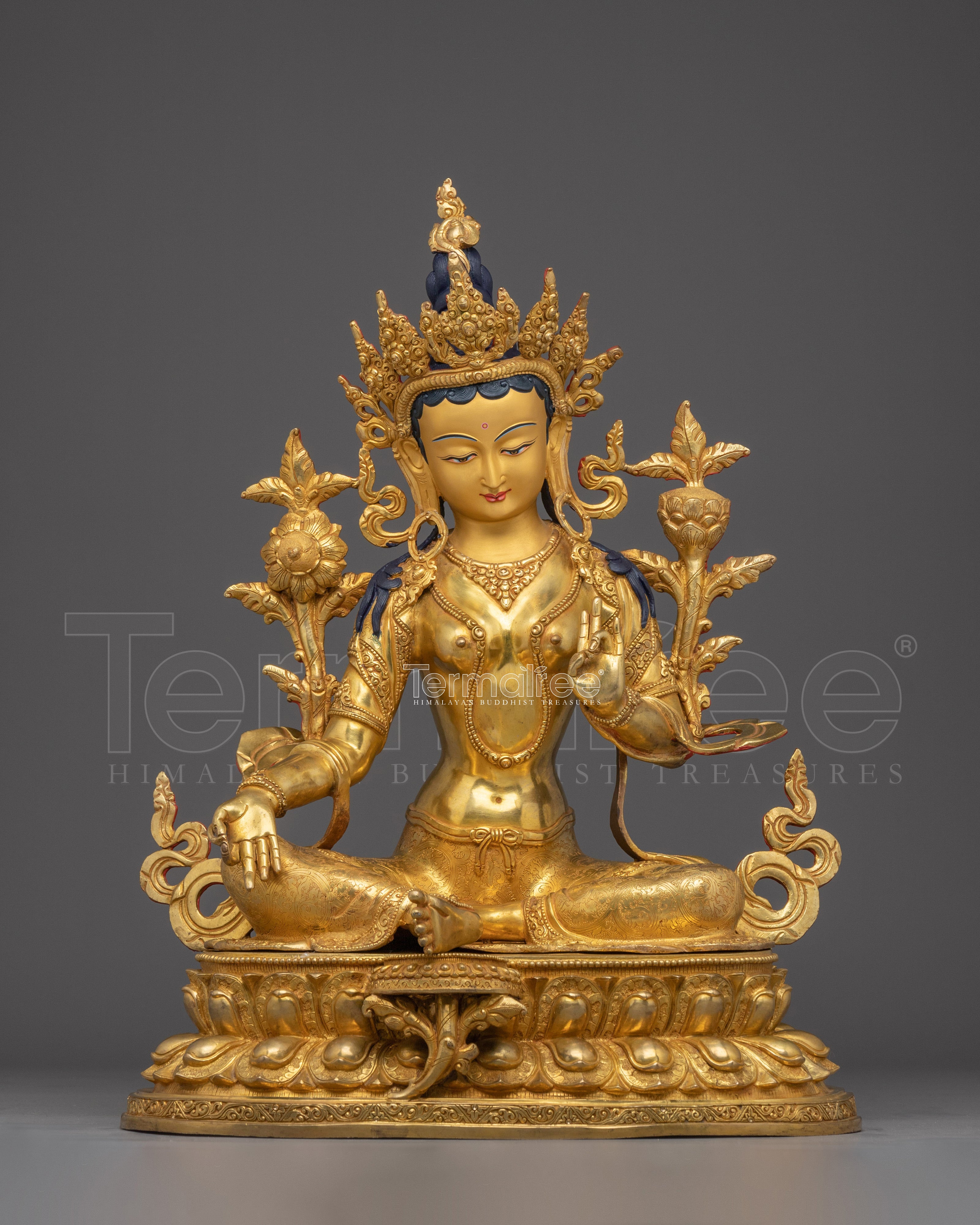 Enlightened Feminine Energy of Green Tara Statue | Mother of Liberation