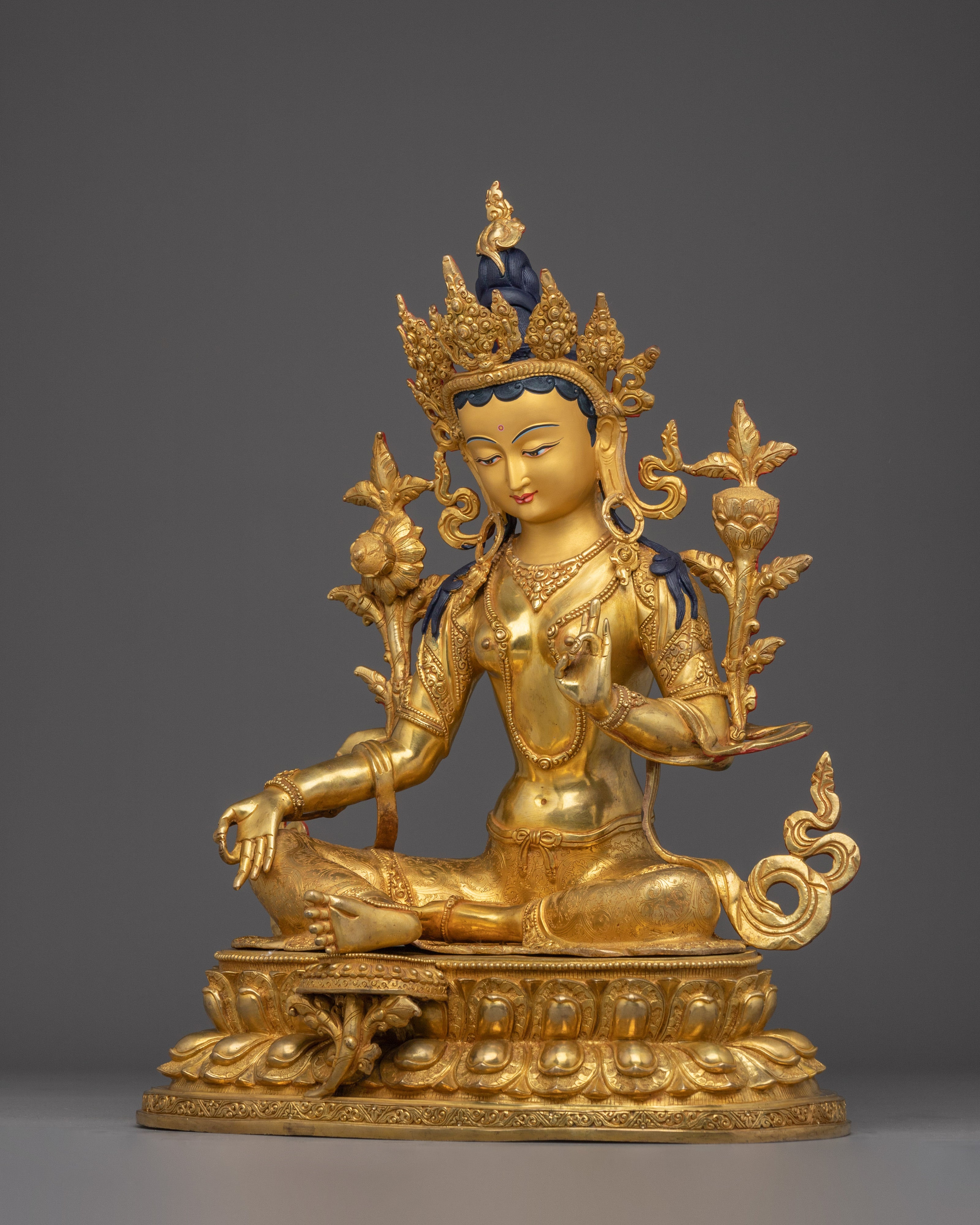 Enlightened Feminine Energy of Green Tara Statue | Mother of Liberation