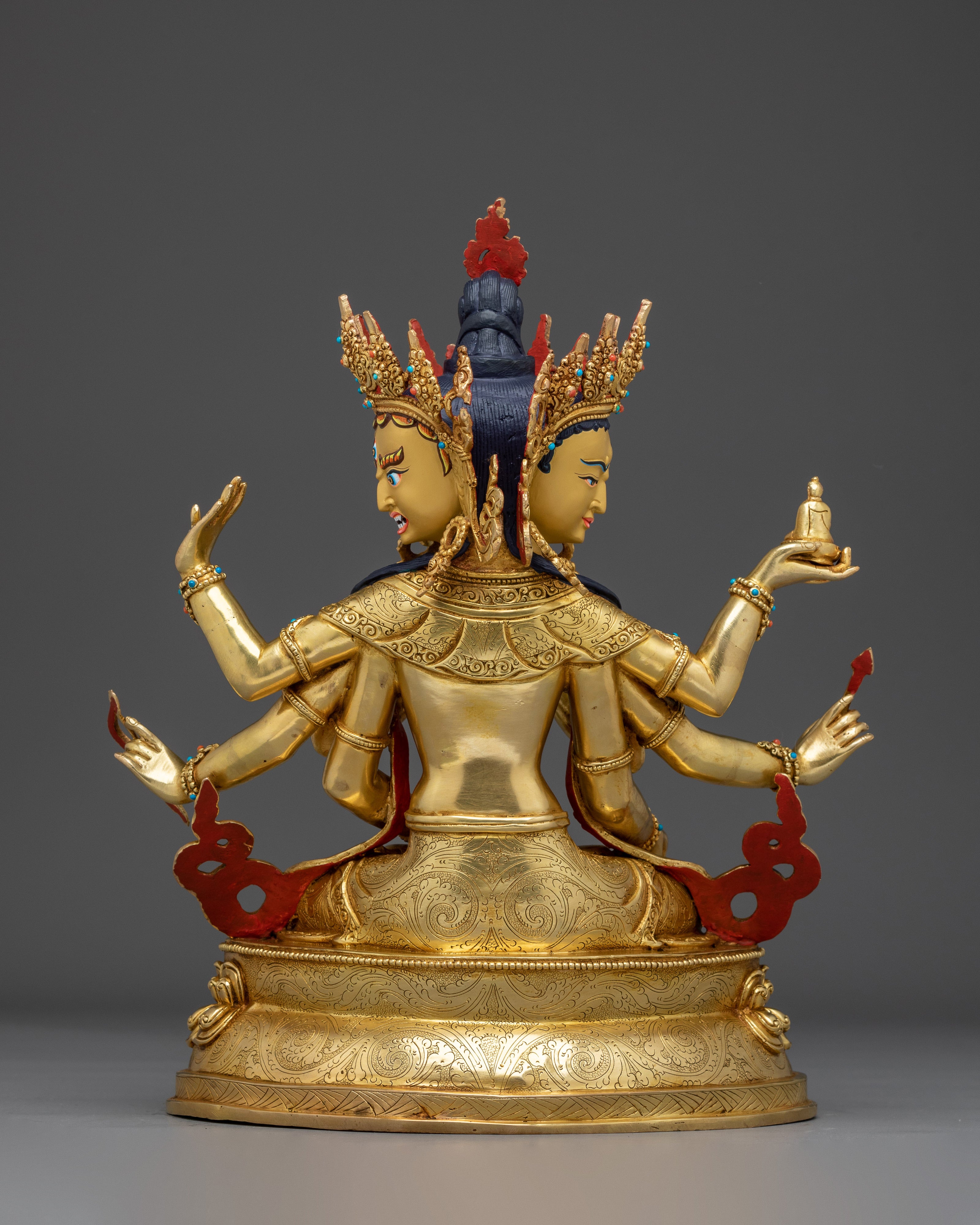 Longevity Goddess Namgyalma Golden Statue | Ushnishavijaya Artwork