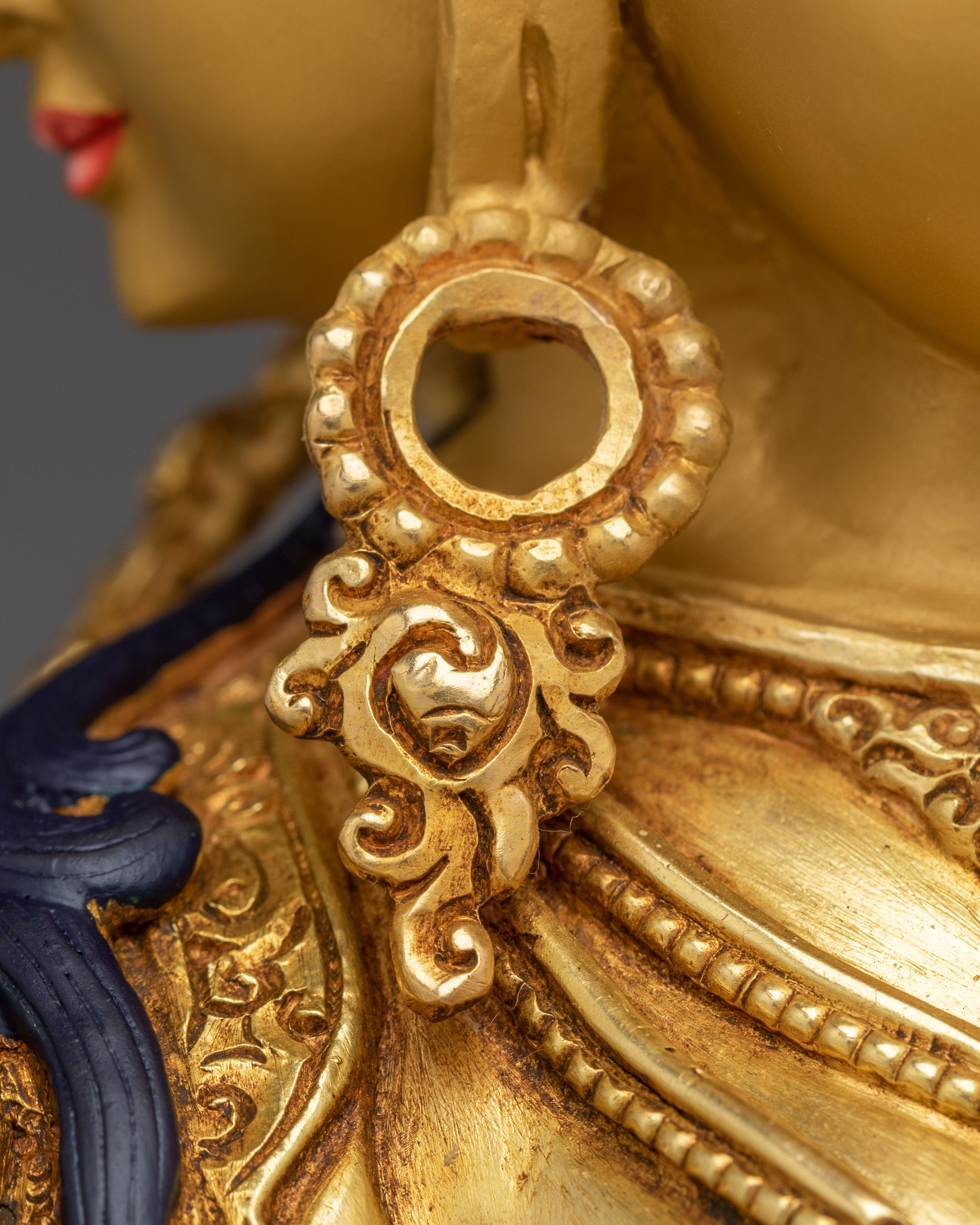 Longevity Goddess Namgyalma Golden Statue | Ushnishavijaya Artwork