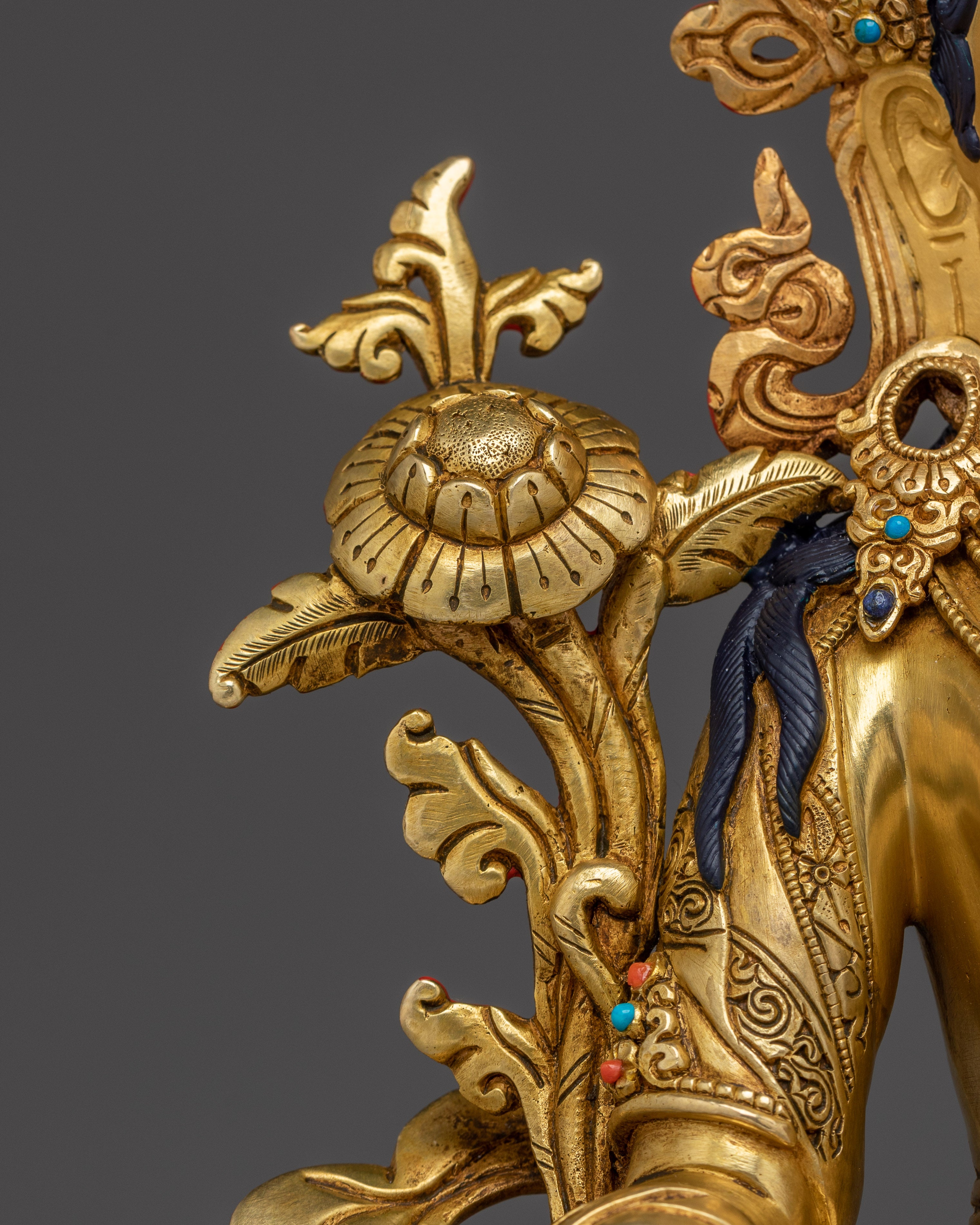 Tibetan Healing Goddess White Tara Statue | Sita Tara Sculpture