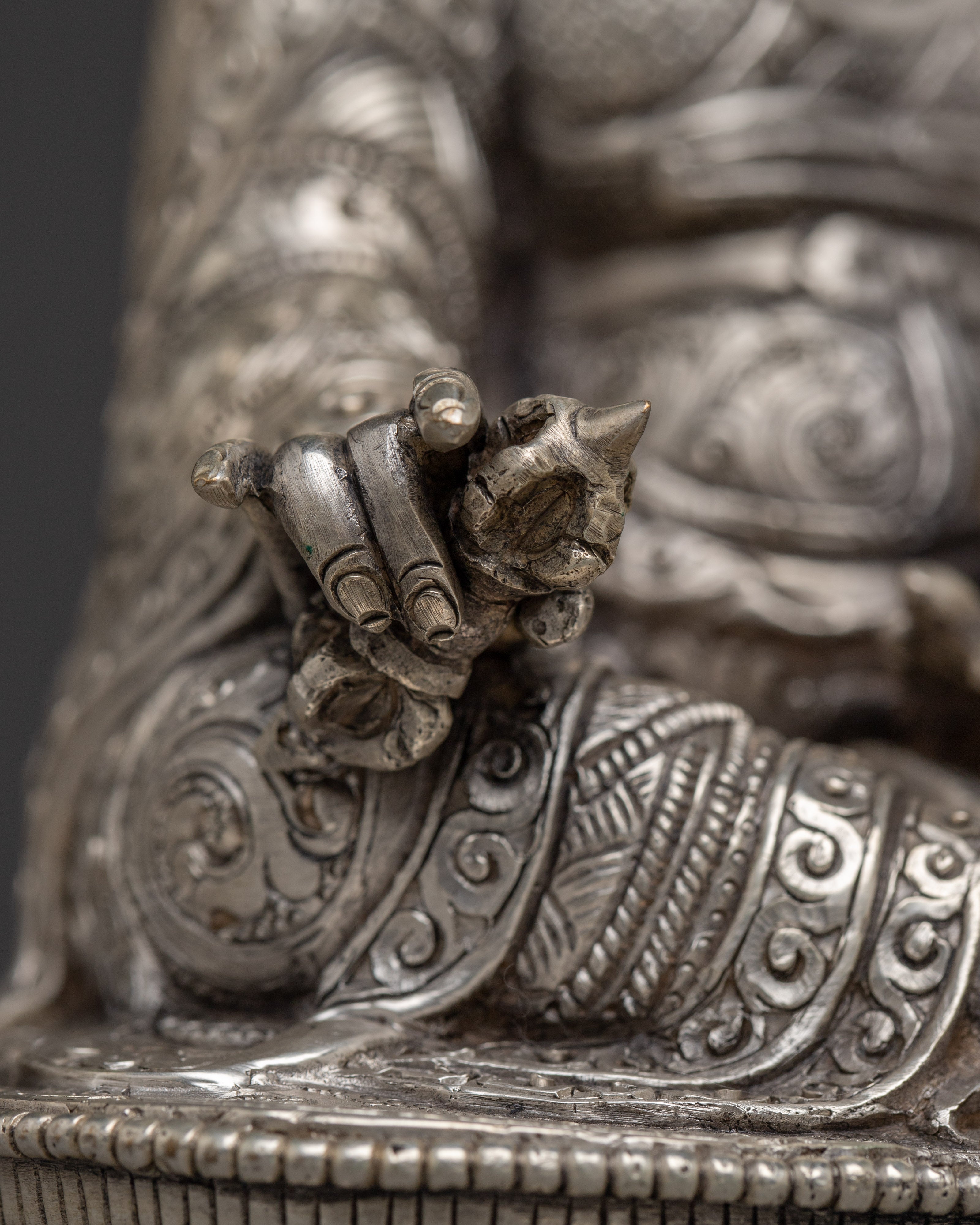 Nepalese Spiritual Statue of Guru Rinpoche | Padmasambhava Deity