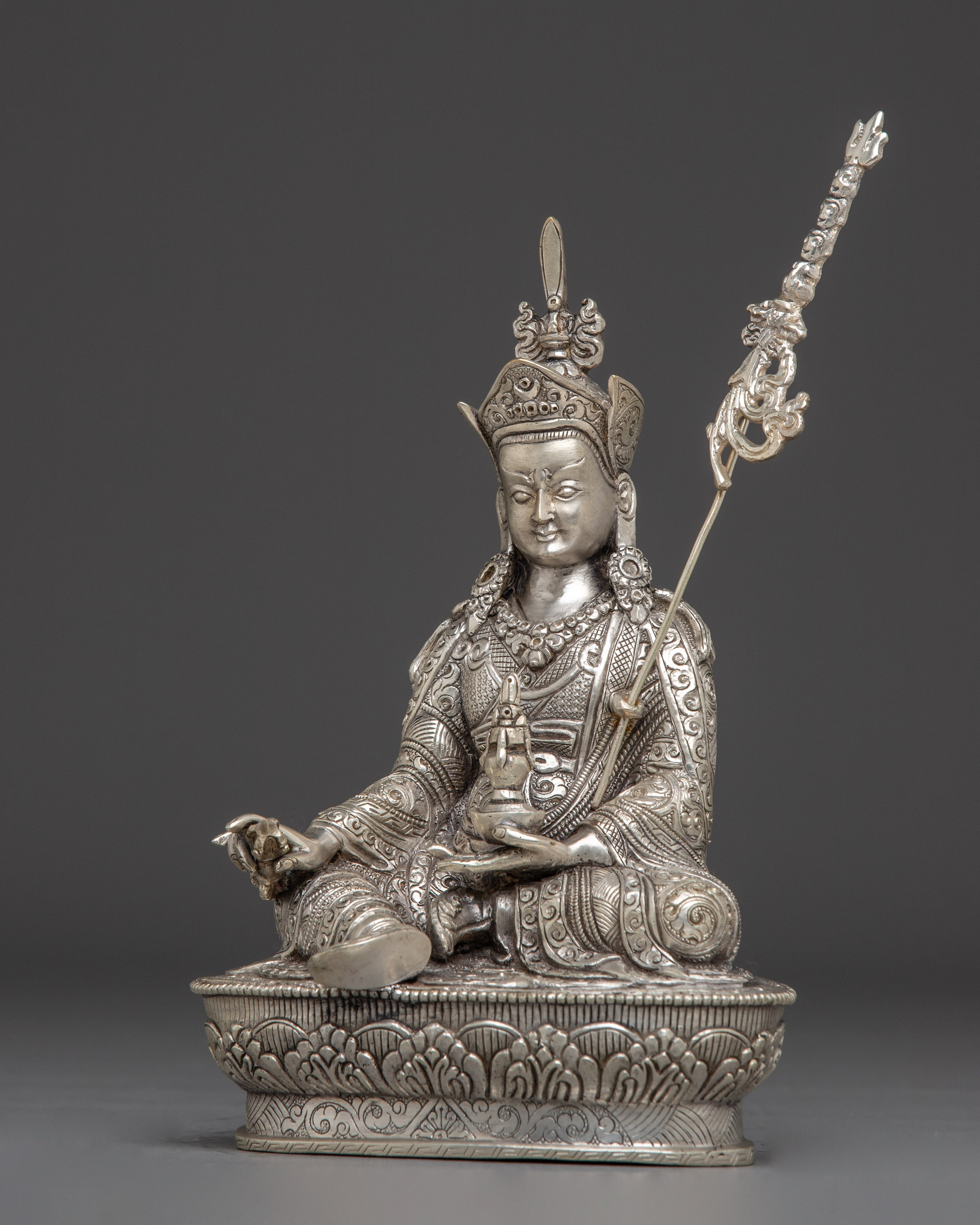 Nepalese Spiritual Statue of Guru Rinpoche | Padmasambhava Deity