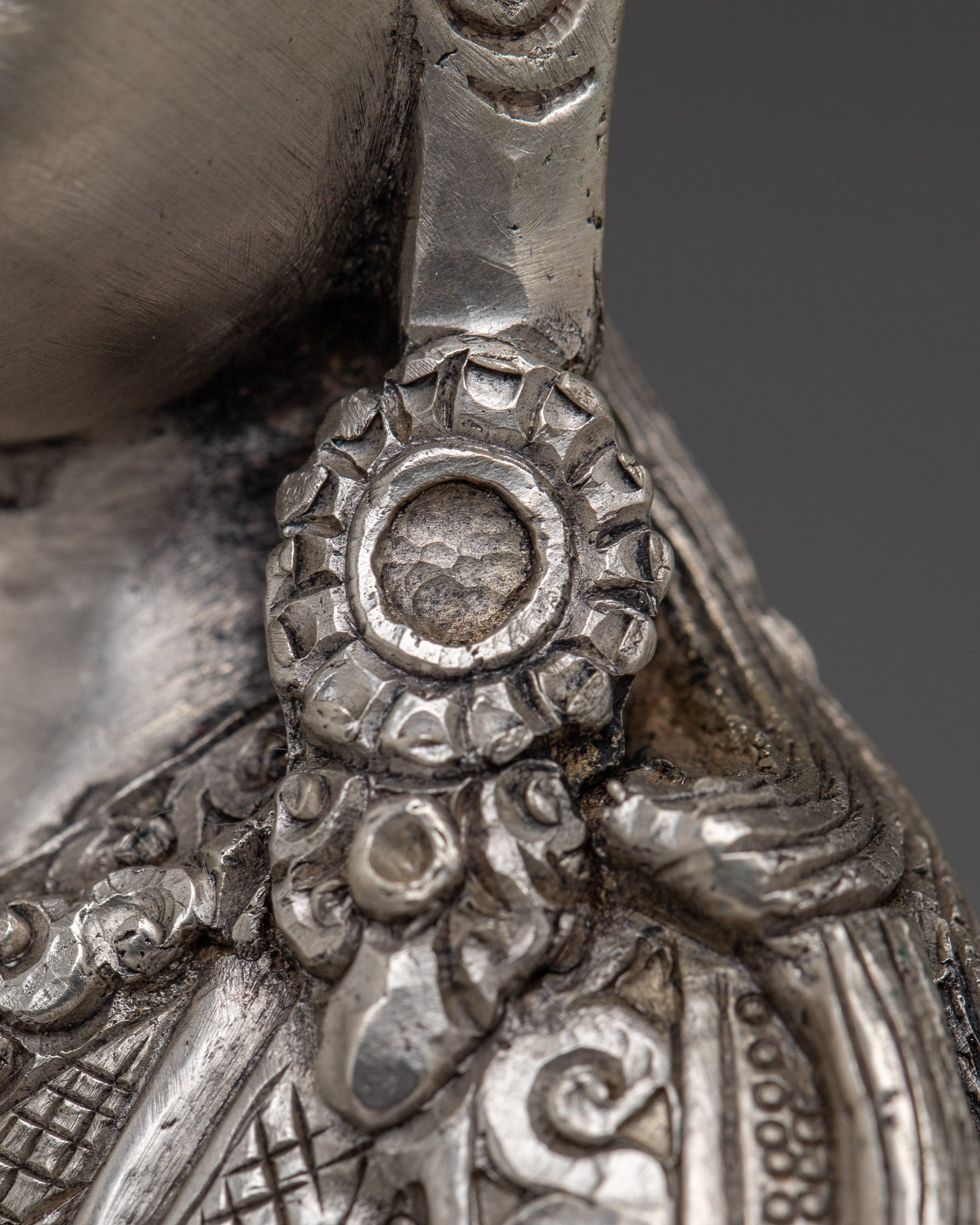 Nepalese Spiritual Statue of Guru Rinpoche | Padmasambhava Deity