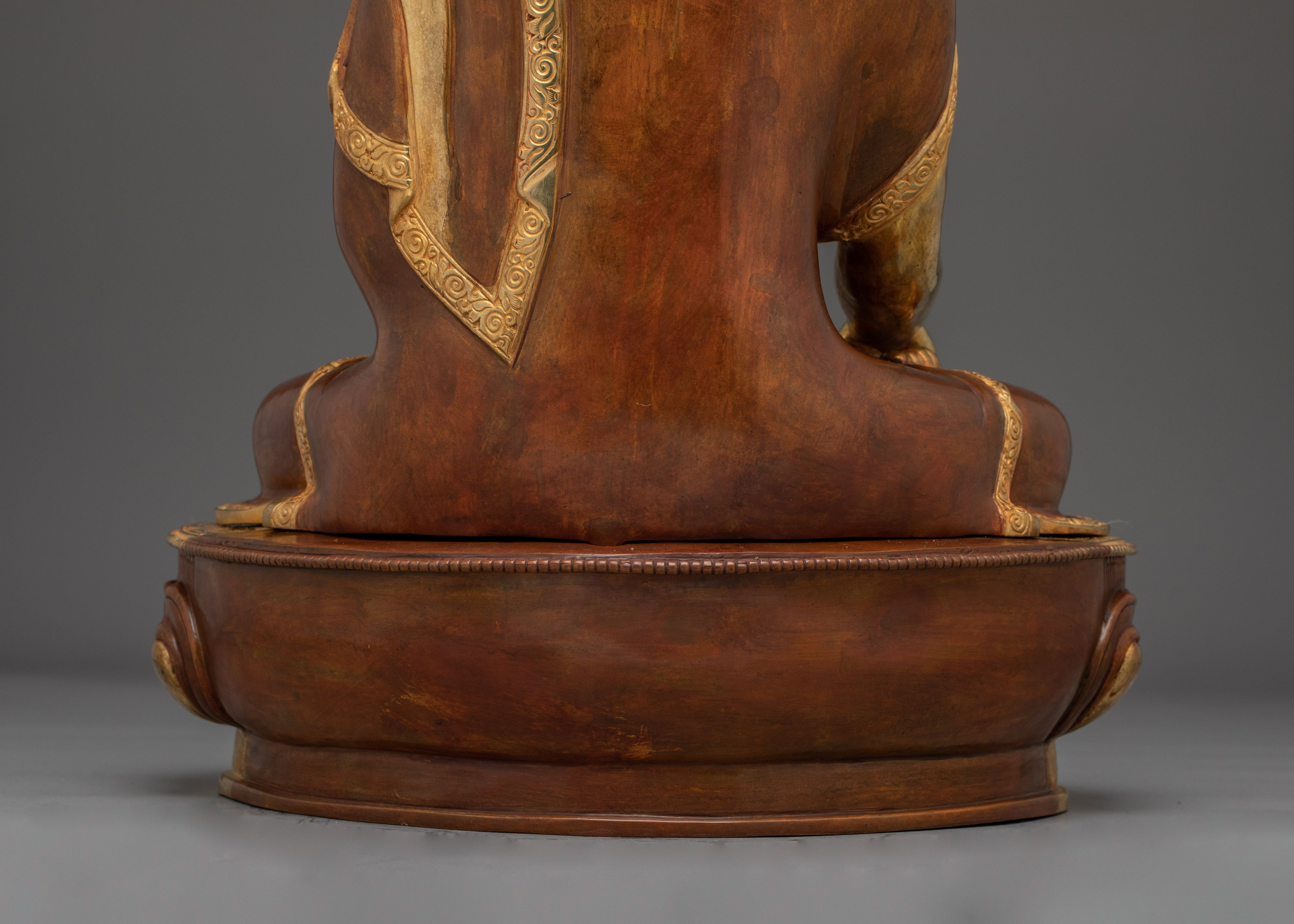 Peaceful Shakyamuni Buddha Golden Art | Historical Gautama Buddha