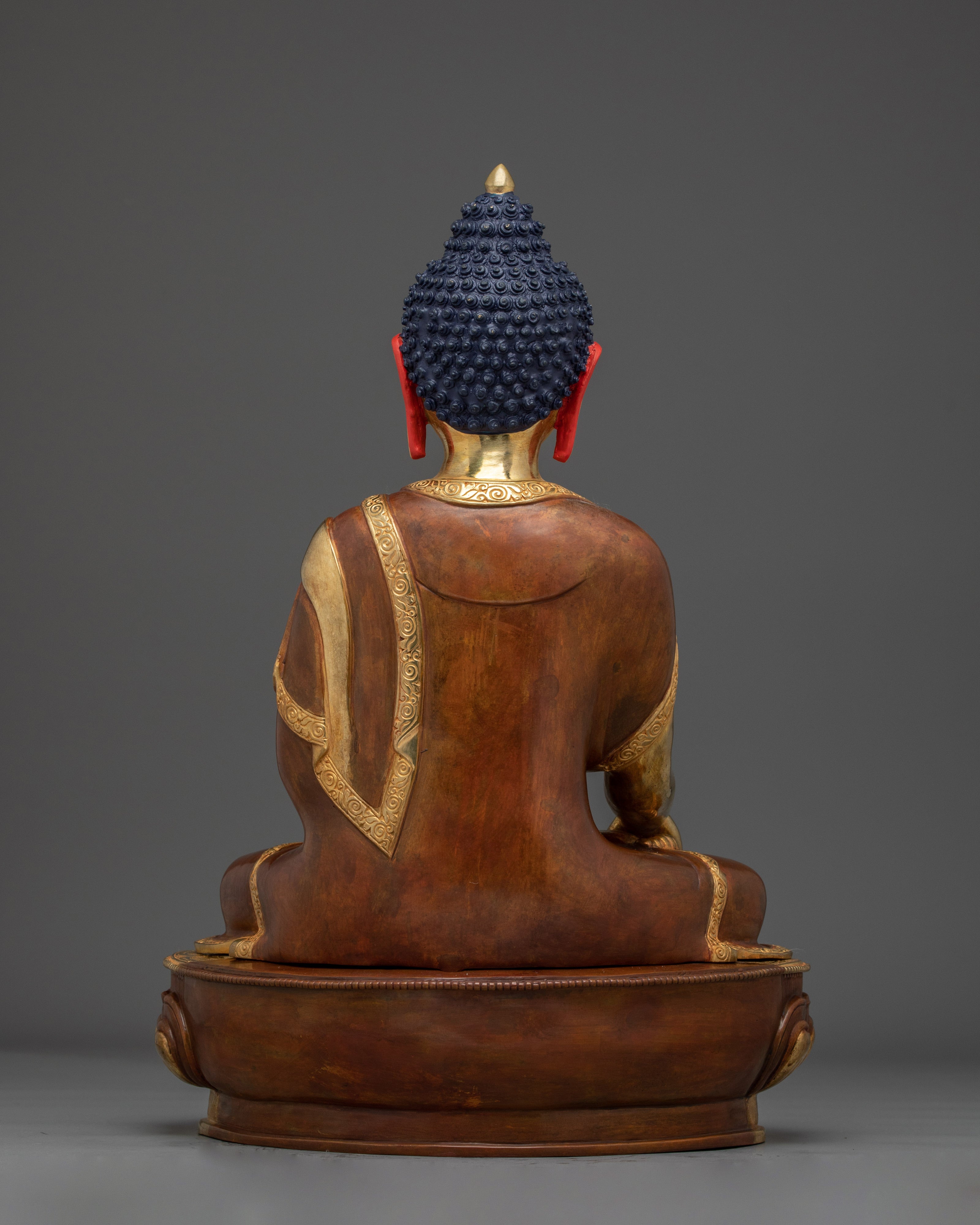 Peaceful Shakyamuni Buddha Golden Art | Historical Gautama Buddha