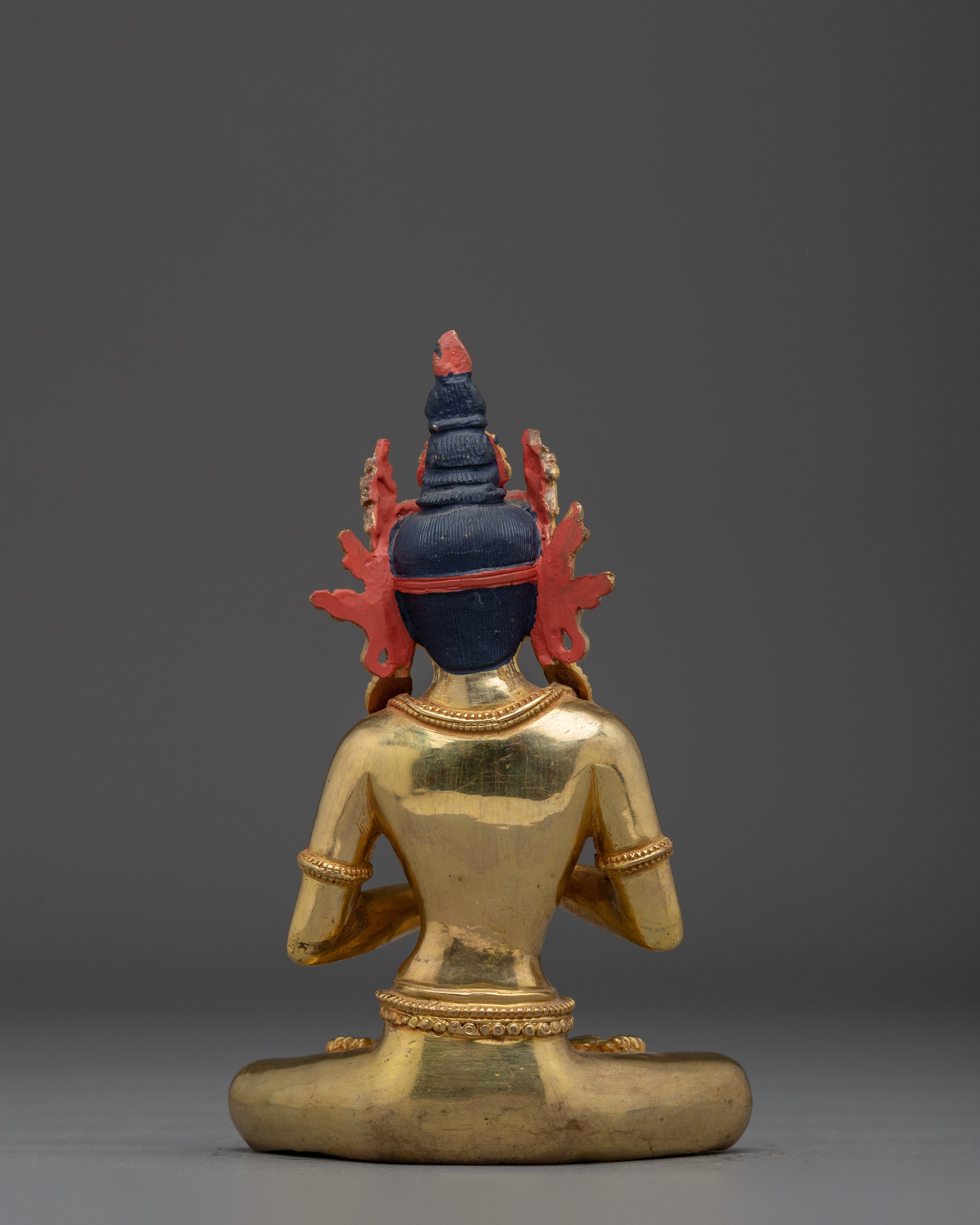 Golden Cosmic Buddha Vairocana Statue |  Buddhist Spiritual Artwork