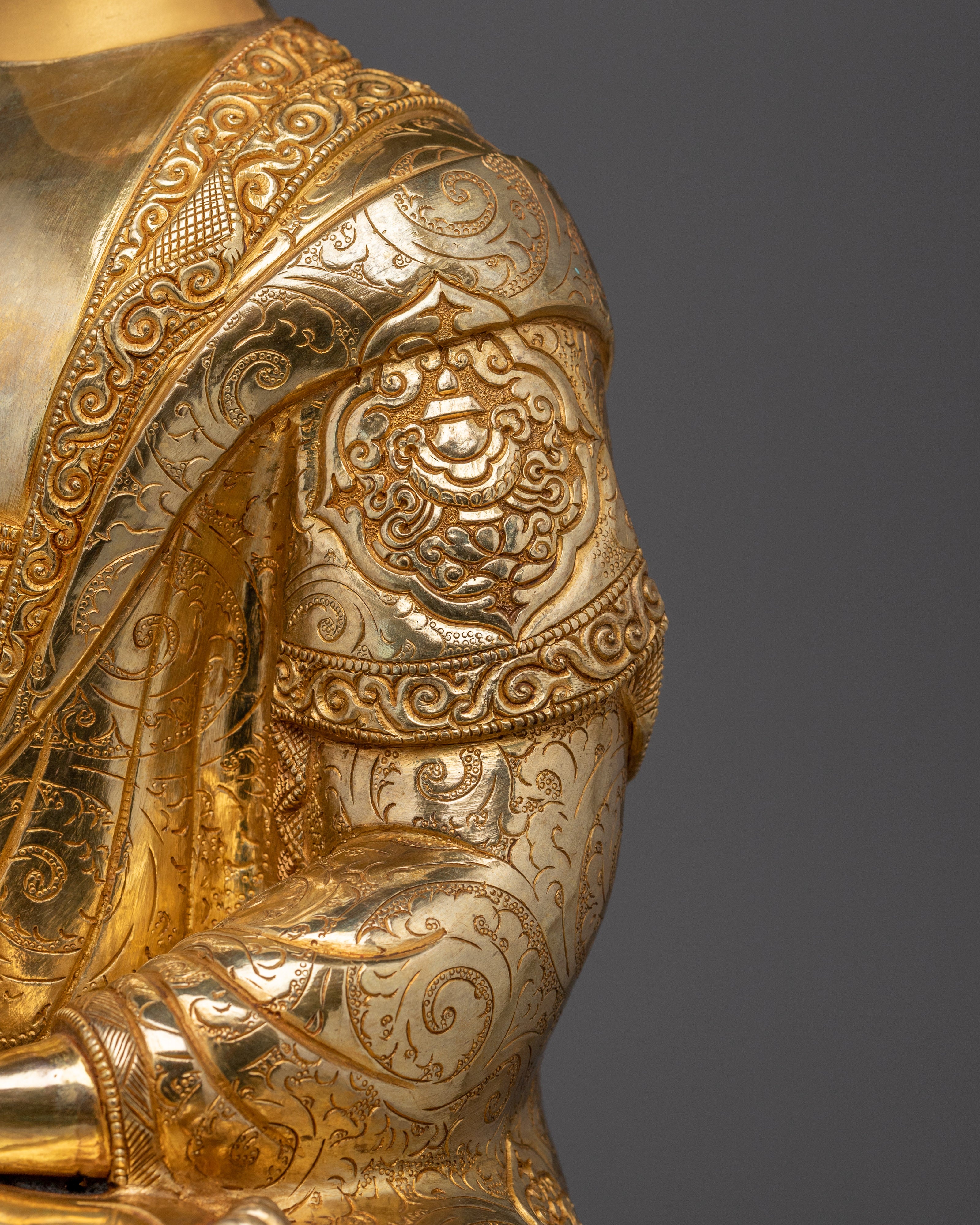 Tibetan Style Shakyamuni Buddha | Handcrafted Sacred Sculpture for Mindful Living