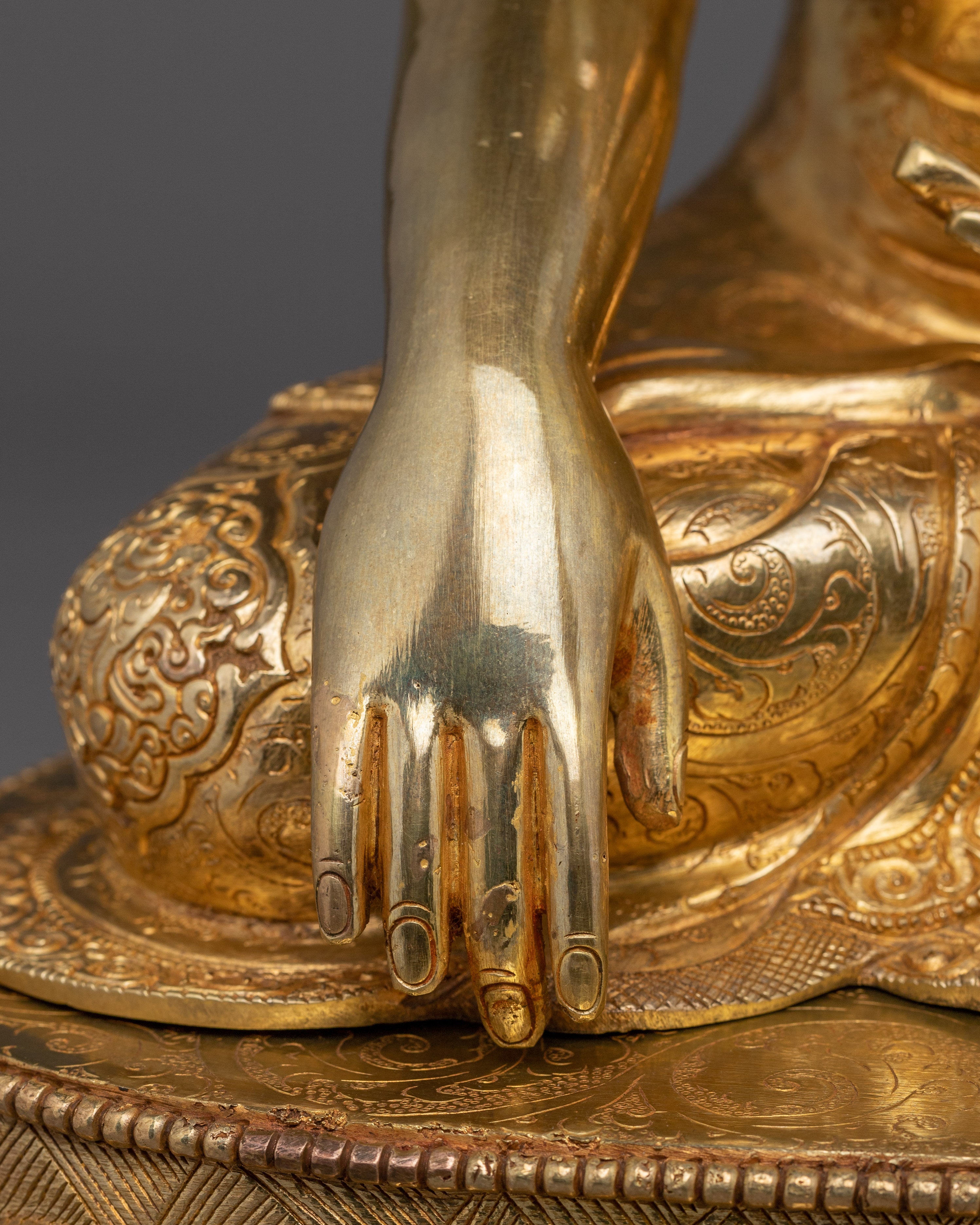 Tibetan Style Shakyamuni Buddha | Handcrafted Sacred Sculpture for Mindful Living