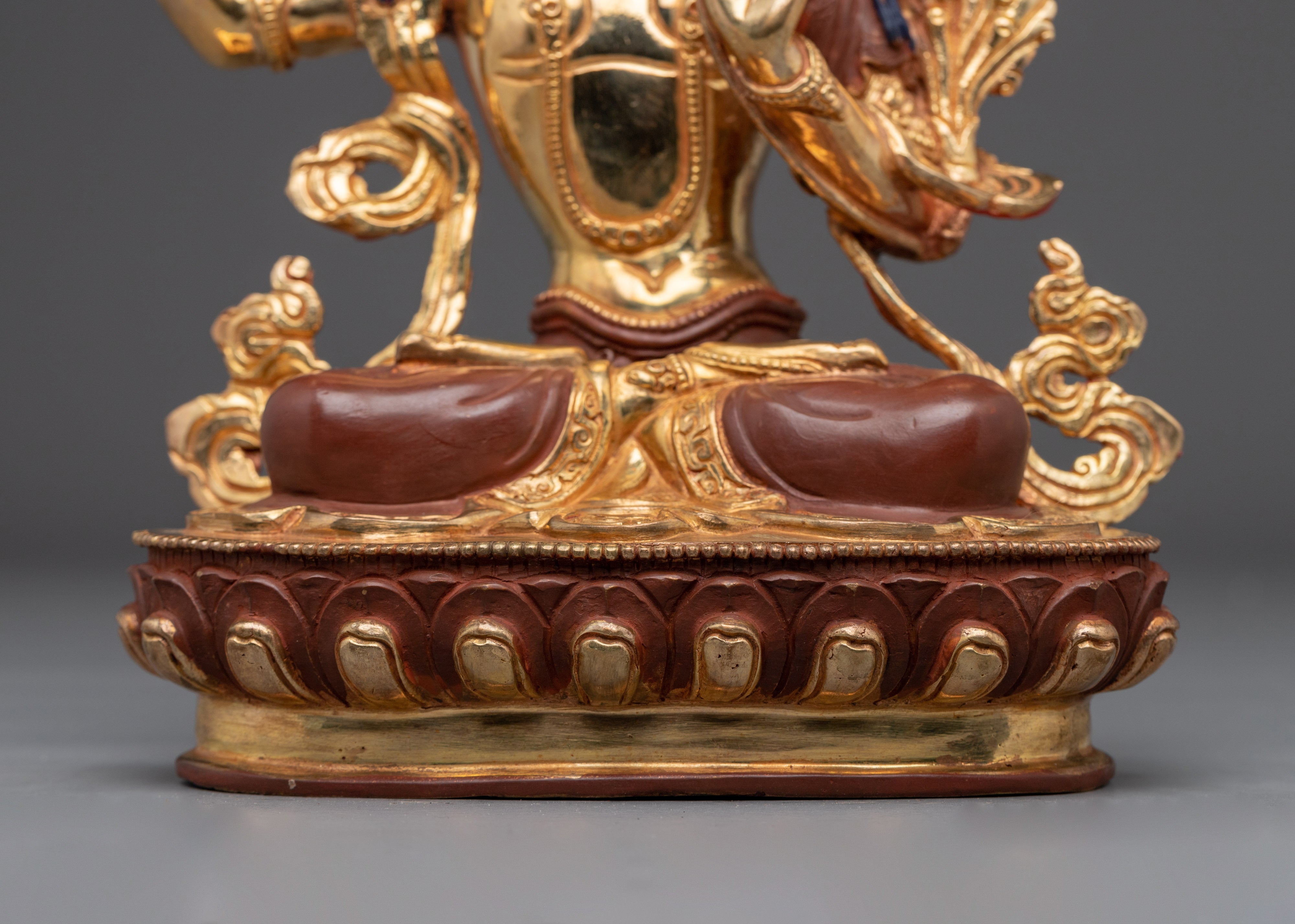 Buddhist Wisdom Icon Manjushri | Handcrafted Nepali Art