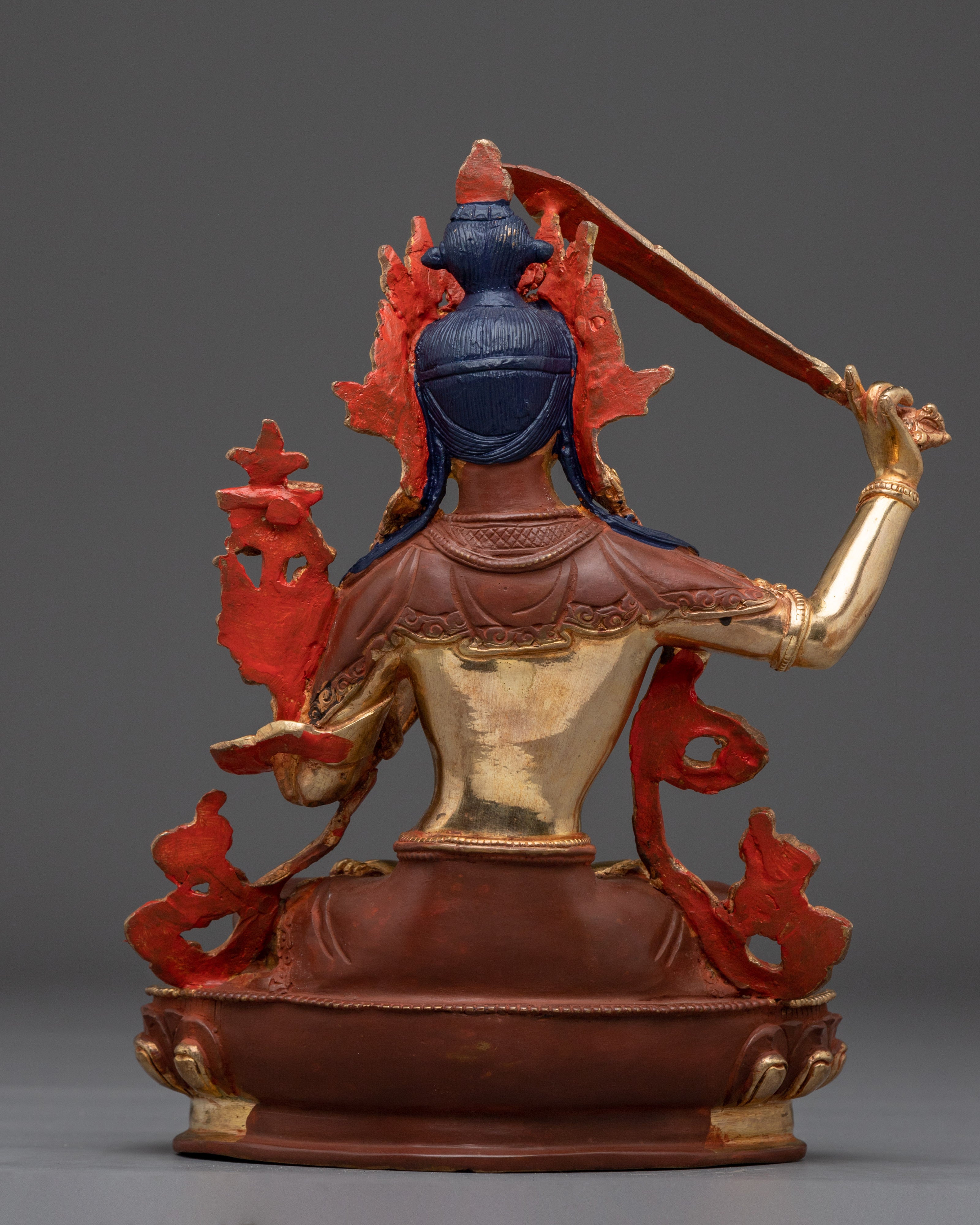 Buddhist Wisdom Icon Manjushri | Handcrafted Nepali Art