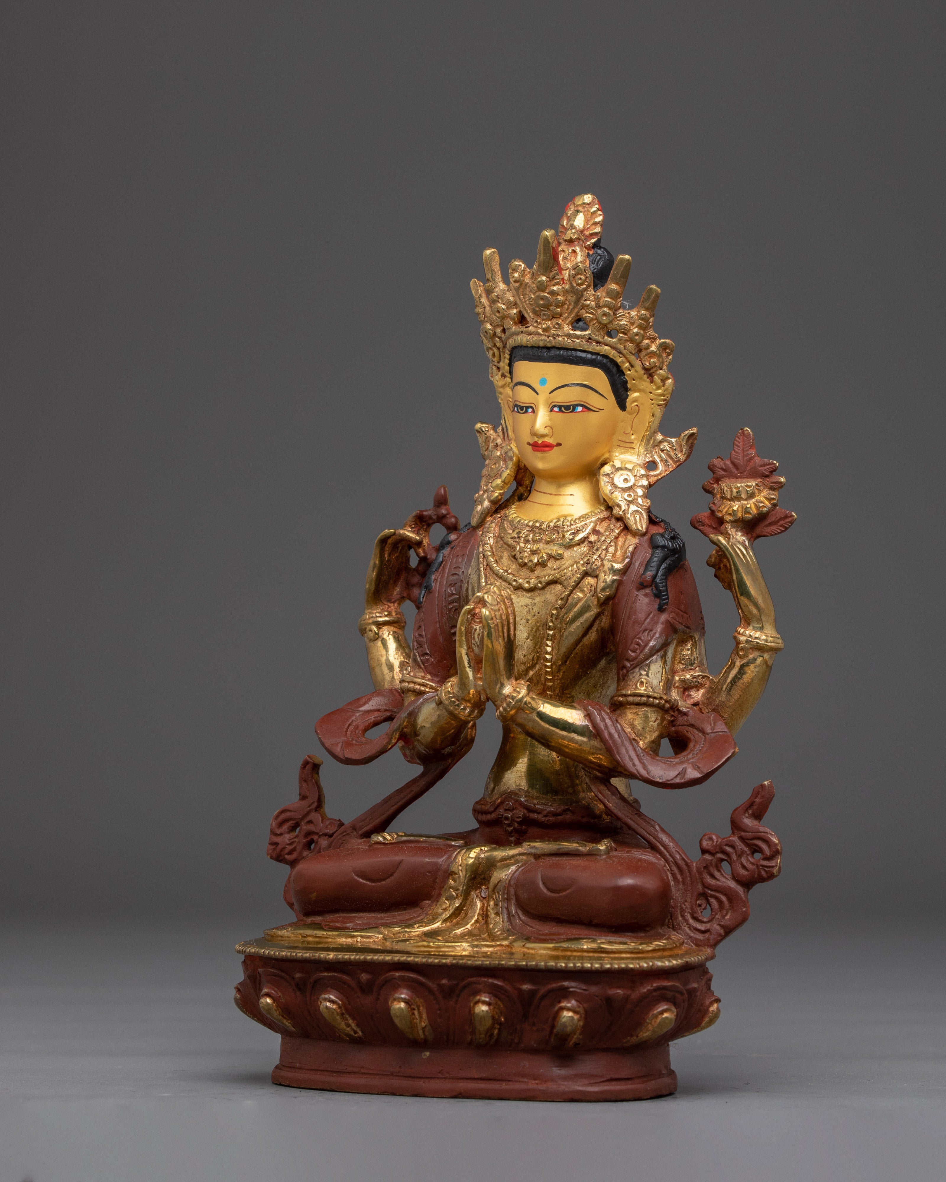Handmade Sculpture of Chenrezig | Also Known as Avalokiteshvara