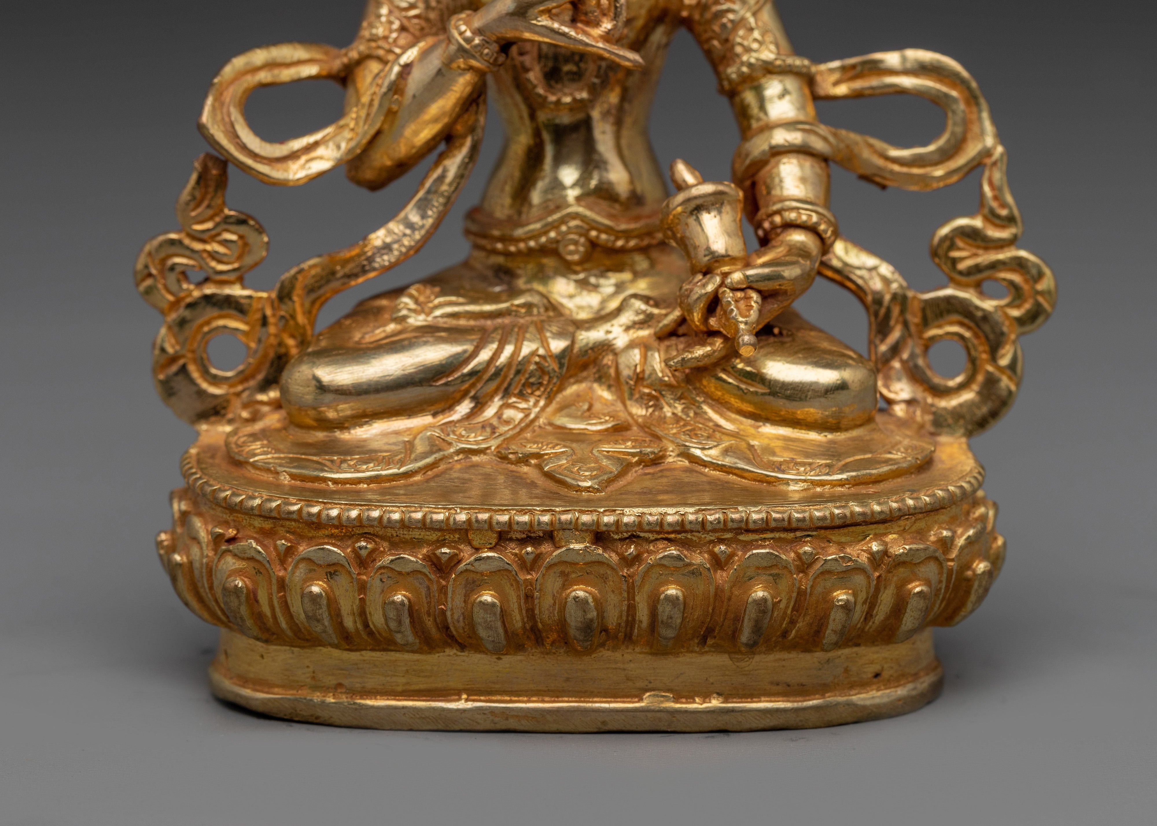 Handmade Golden Buddhist Deity Vajrasattva | The Thunderbolt Being