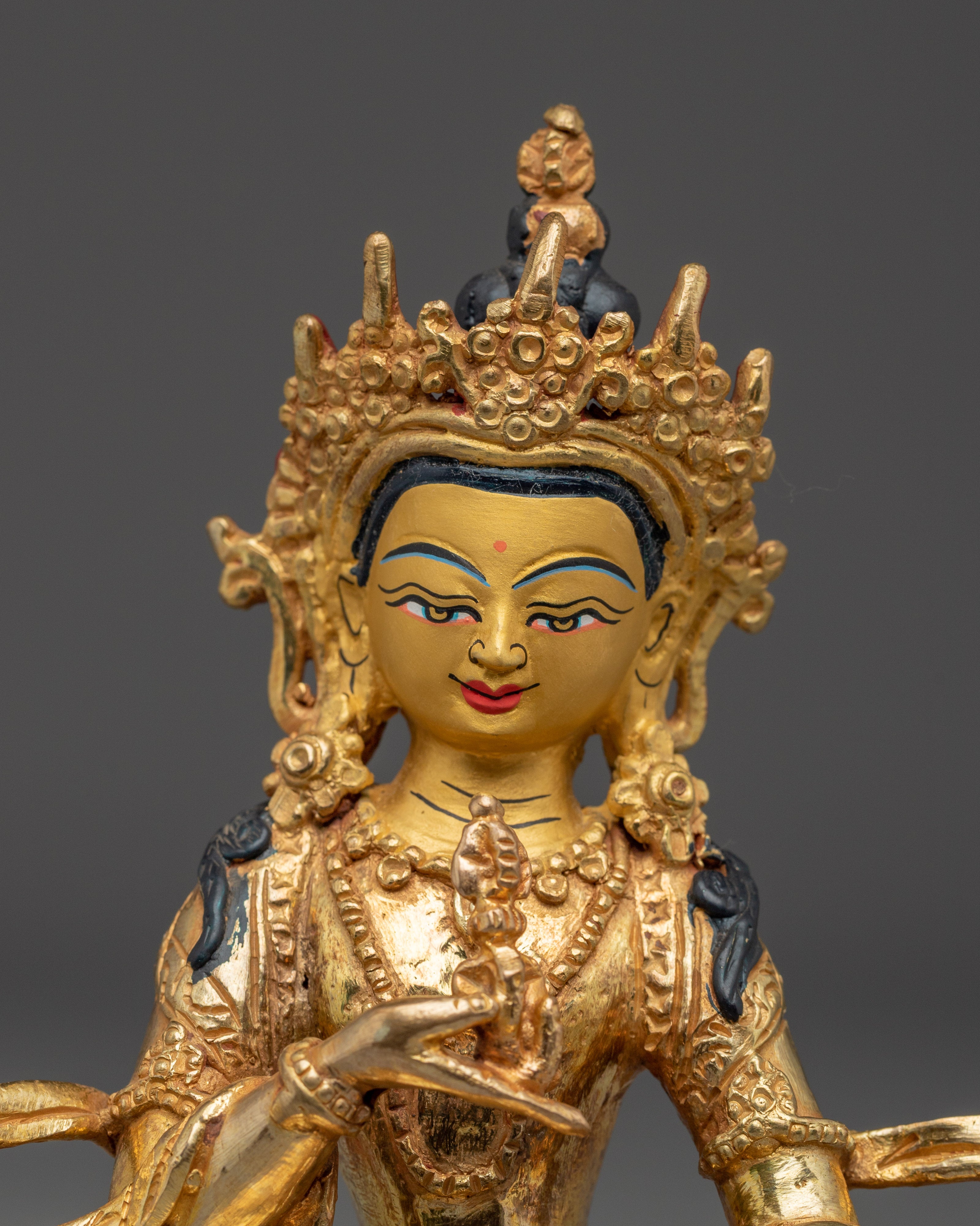 Handmade Golden Buddhist Deity Vajrasattva | The Thunderbolt Being