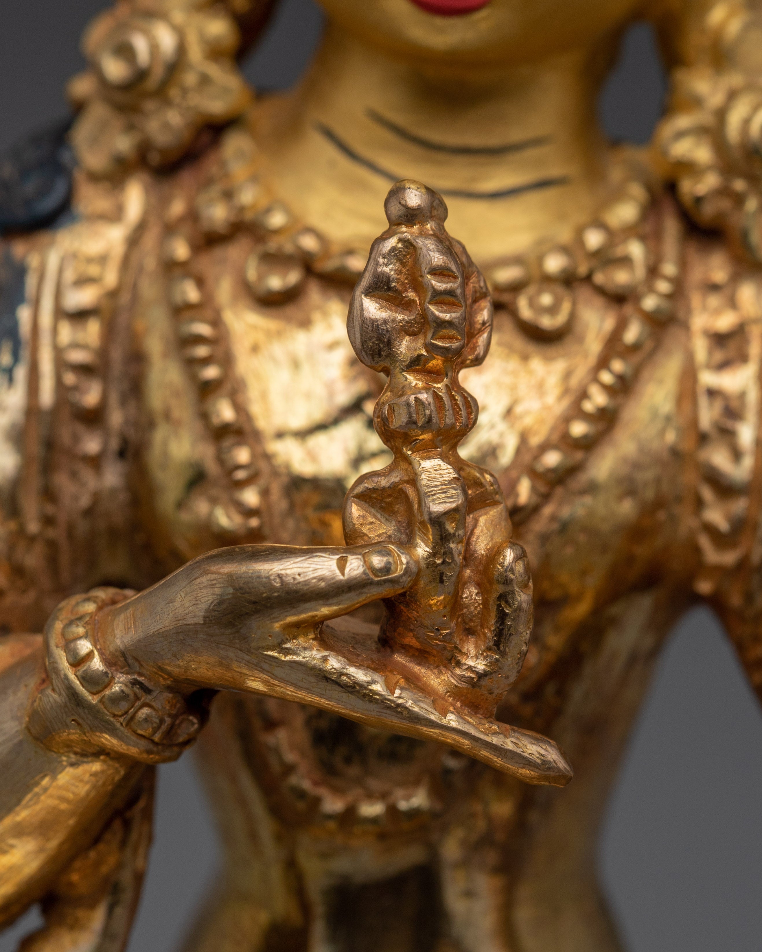Handmade Golden Buddhist Deity Vajrasattva | The Thunderbolt Being
