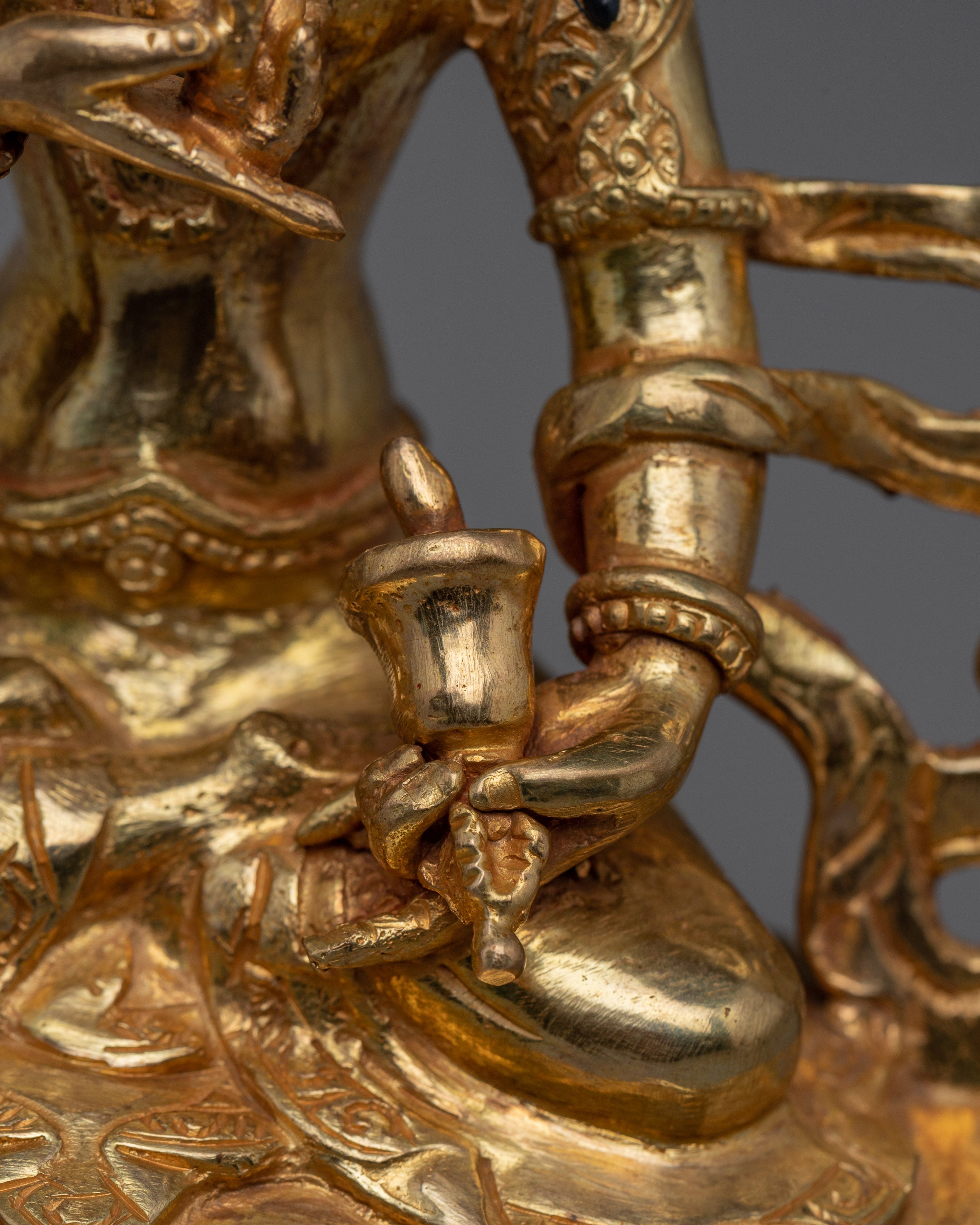 Handmade Golden Buddhist Deity Vajrasattva | The Thunderbolt Being