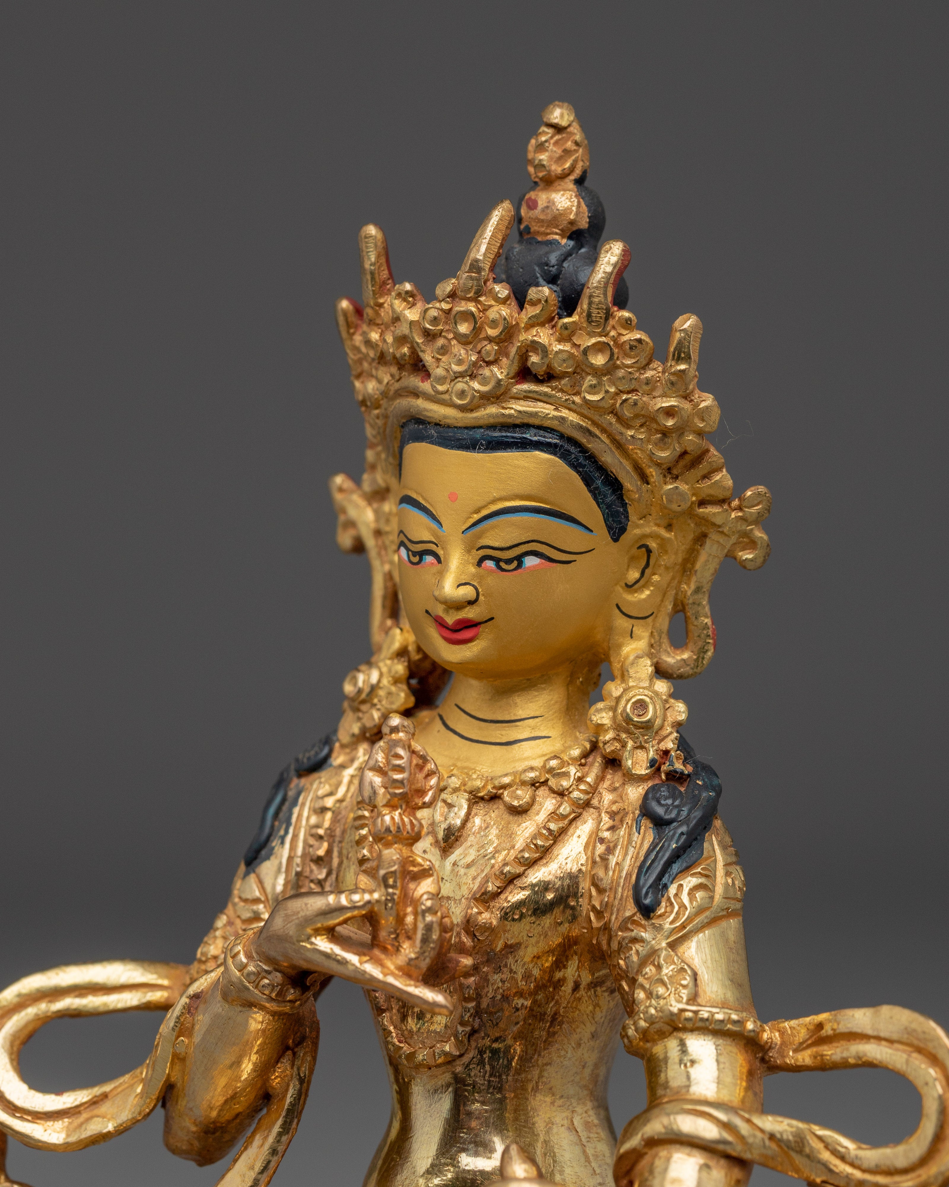 Handmade Golden Buddhist Deity Vajrasattva | The Thunderbolt Being