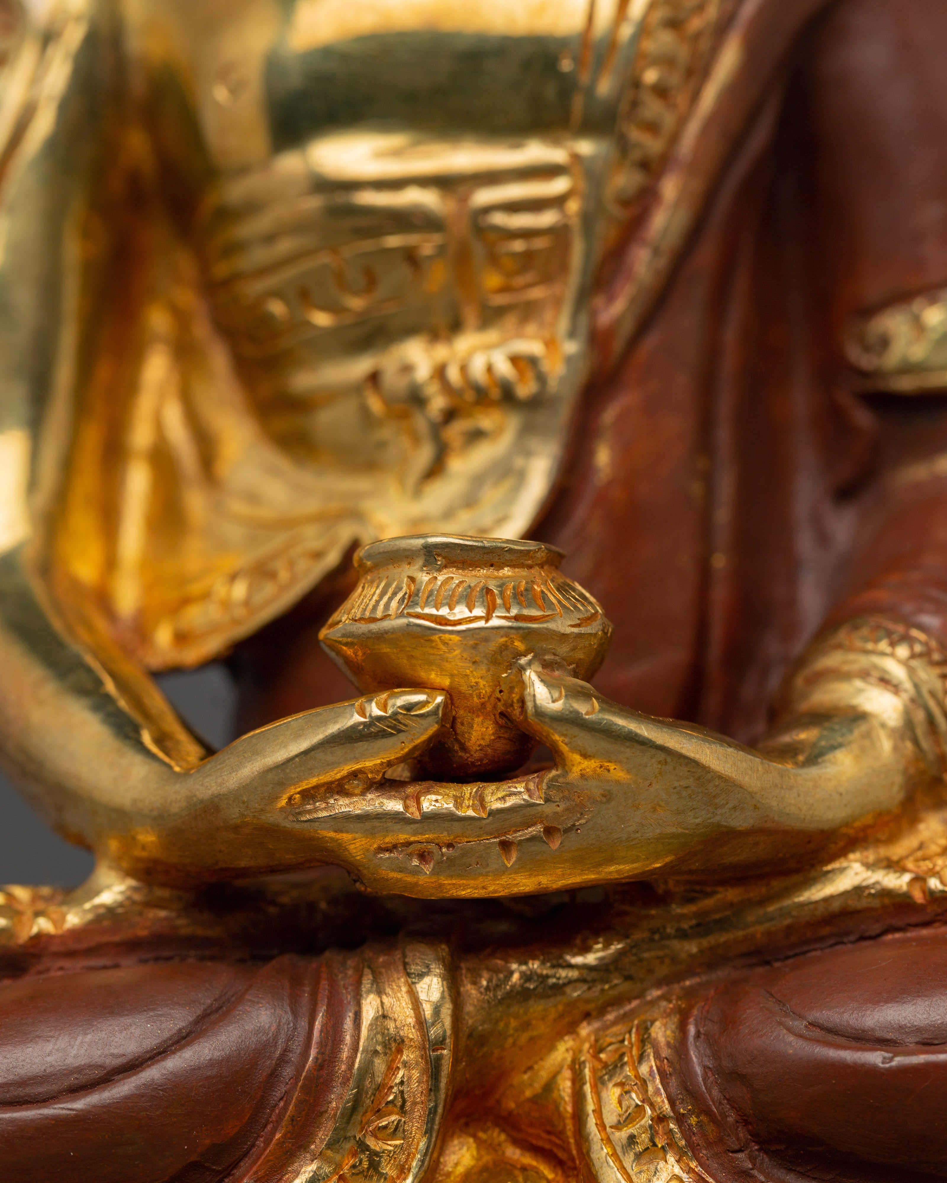 Nepalese Handcrafted Statue of Amitabha Buddha | Pure Land Buddha