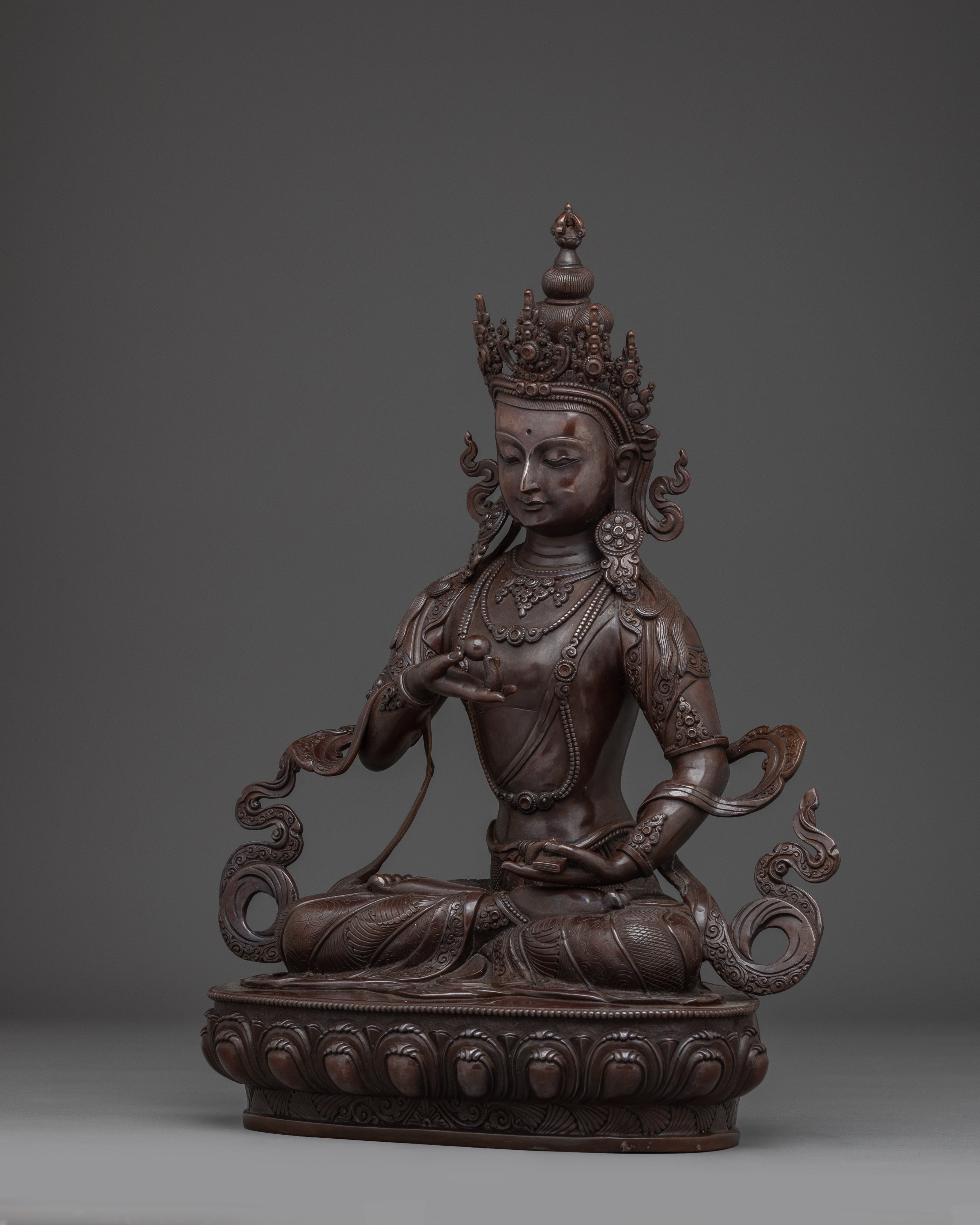 Tibetan Deity Kshitigarbha Sculpture | Japanese Jizo