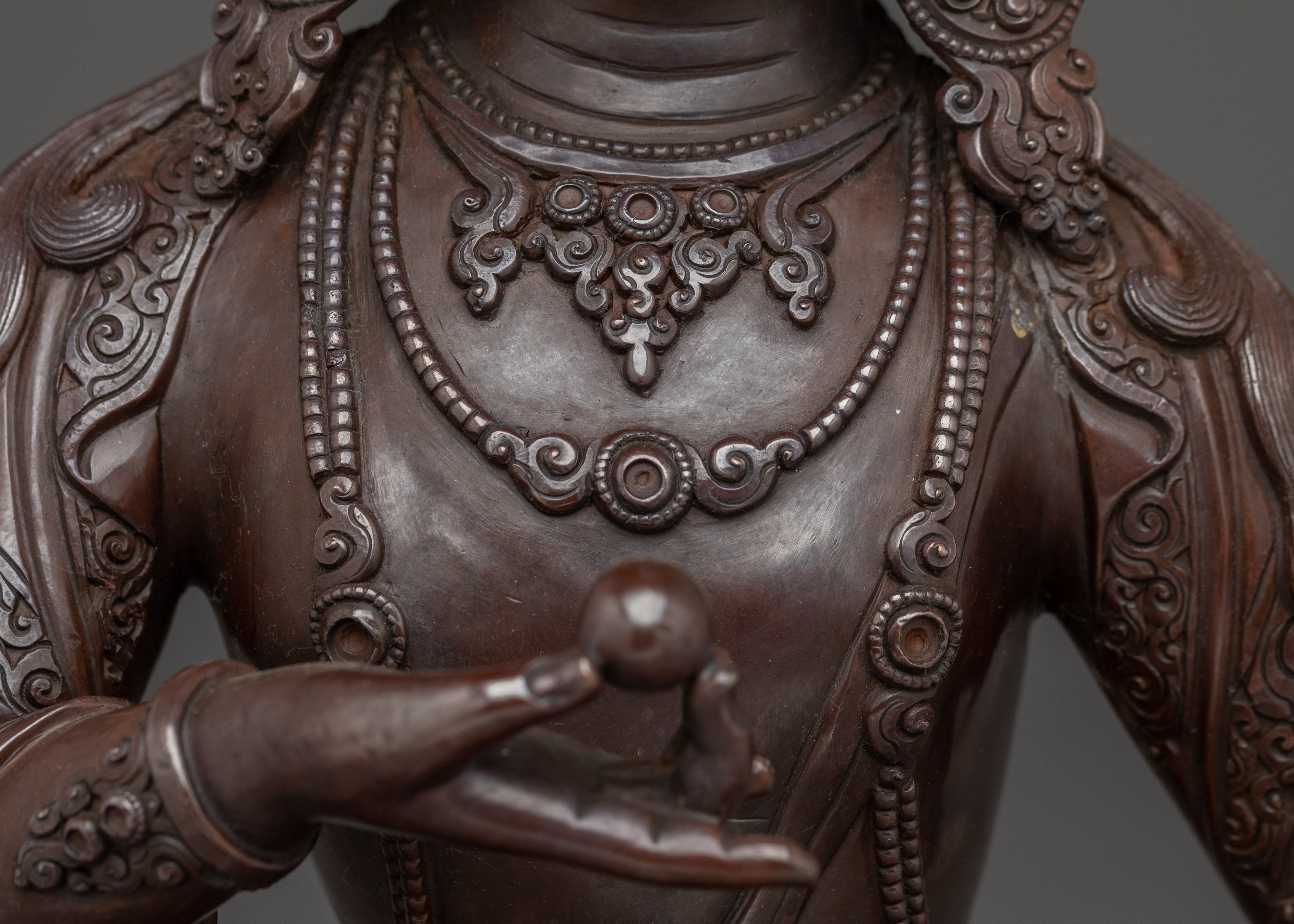 Tibetan Deity Kshitigarbha Sculpture | Japanese Jizo
