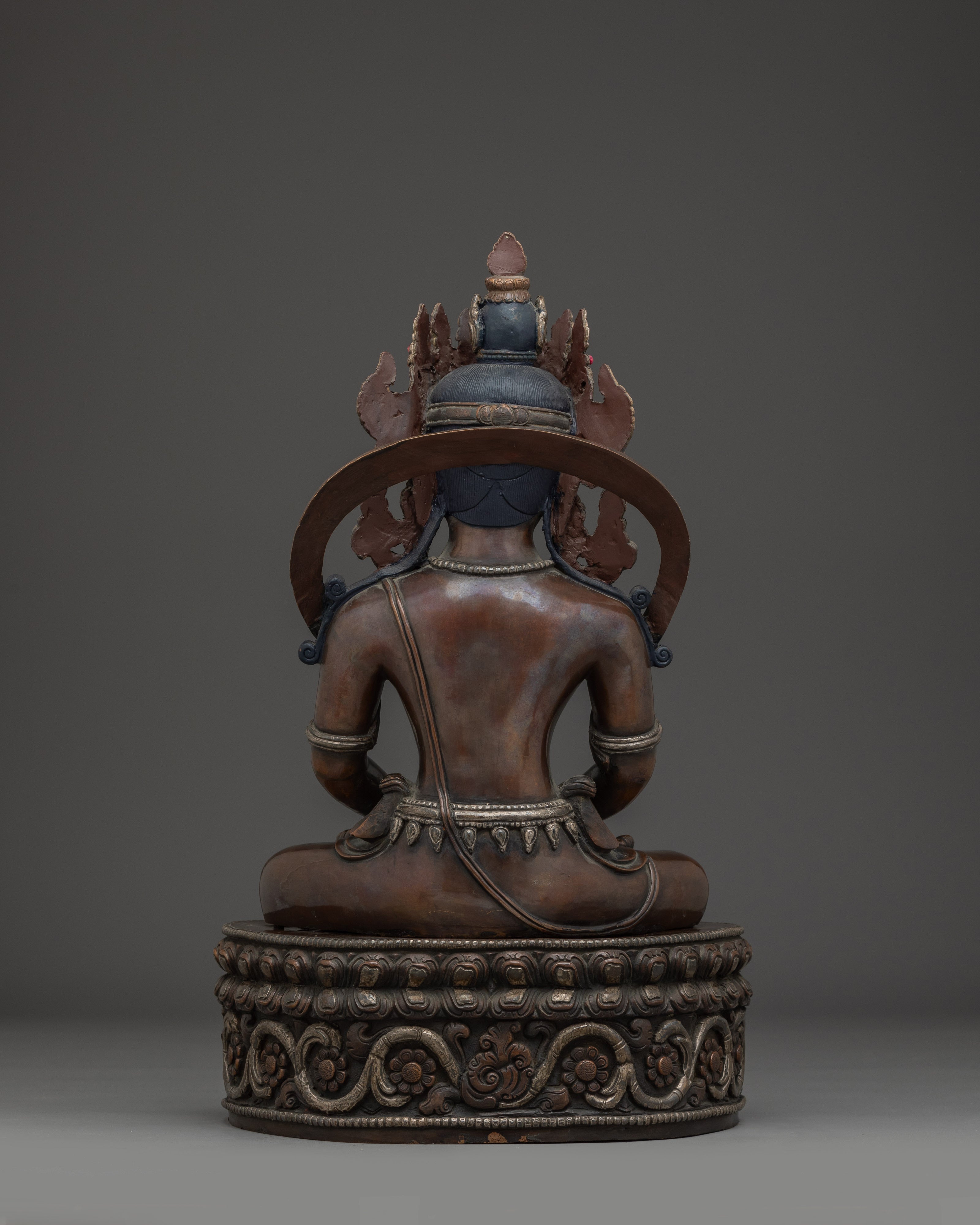 Crown Amitabha Buddha Sculpture | Ruler of the Pure Land