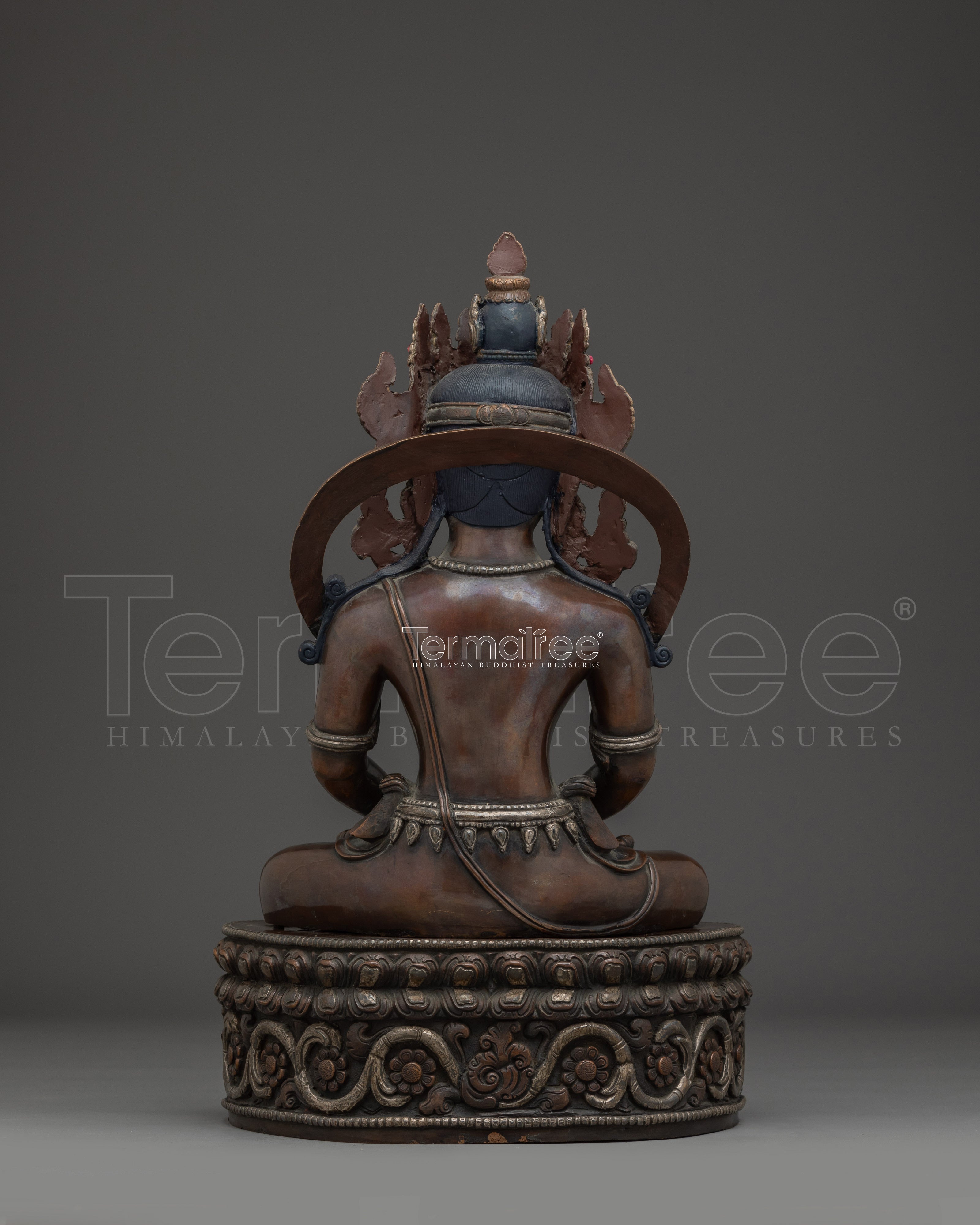 Crown Amitabha Buddha Sculpture | Ruler of the Pure Land