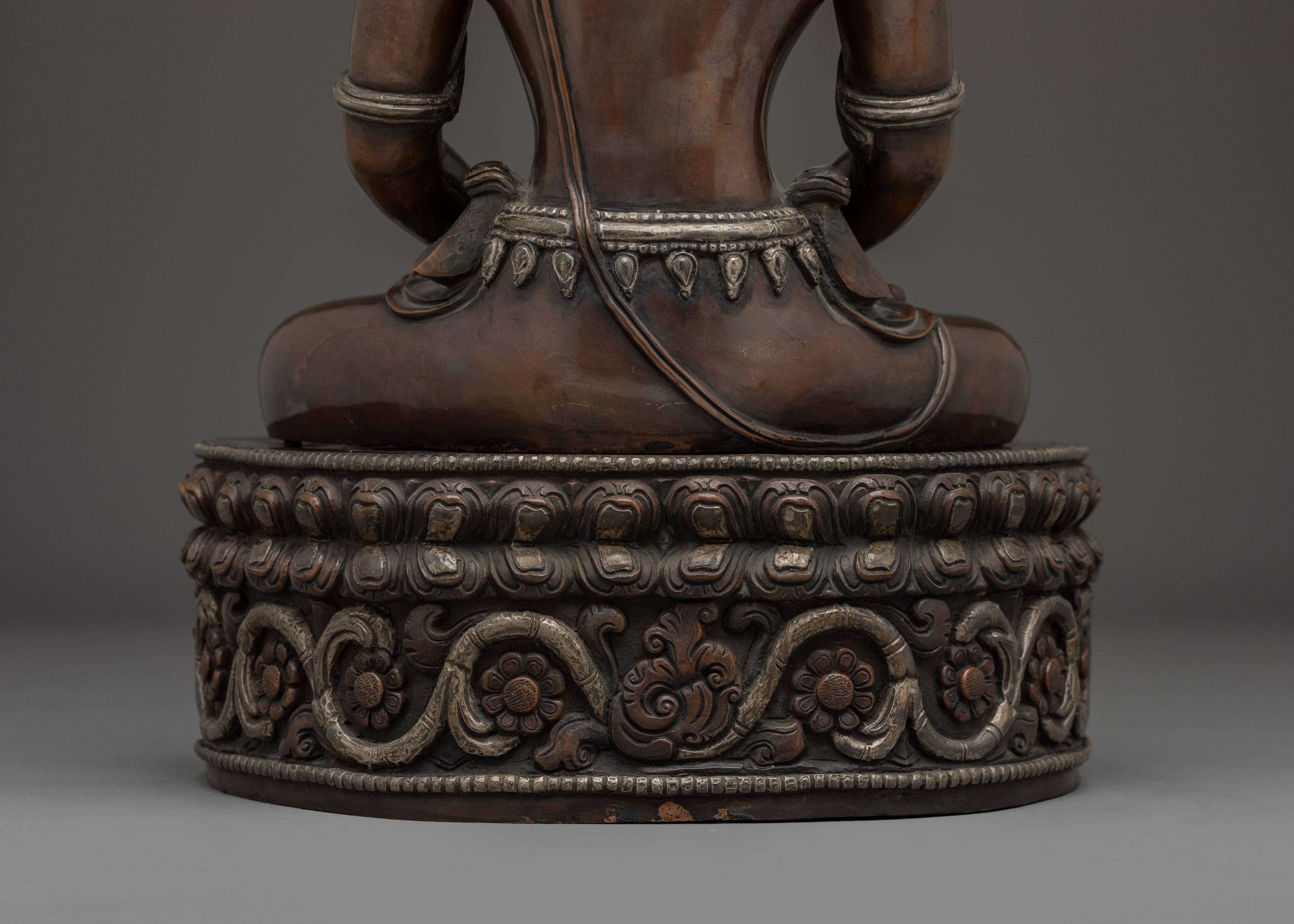 Crown Amitabha Buddha Sculpture | Ruler of the Pure Land