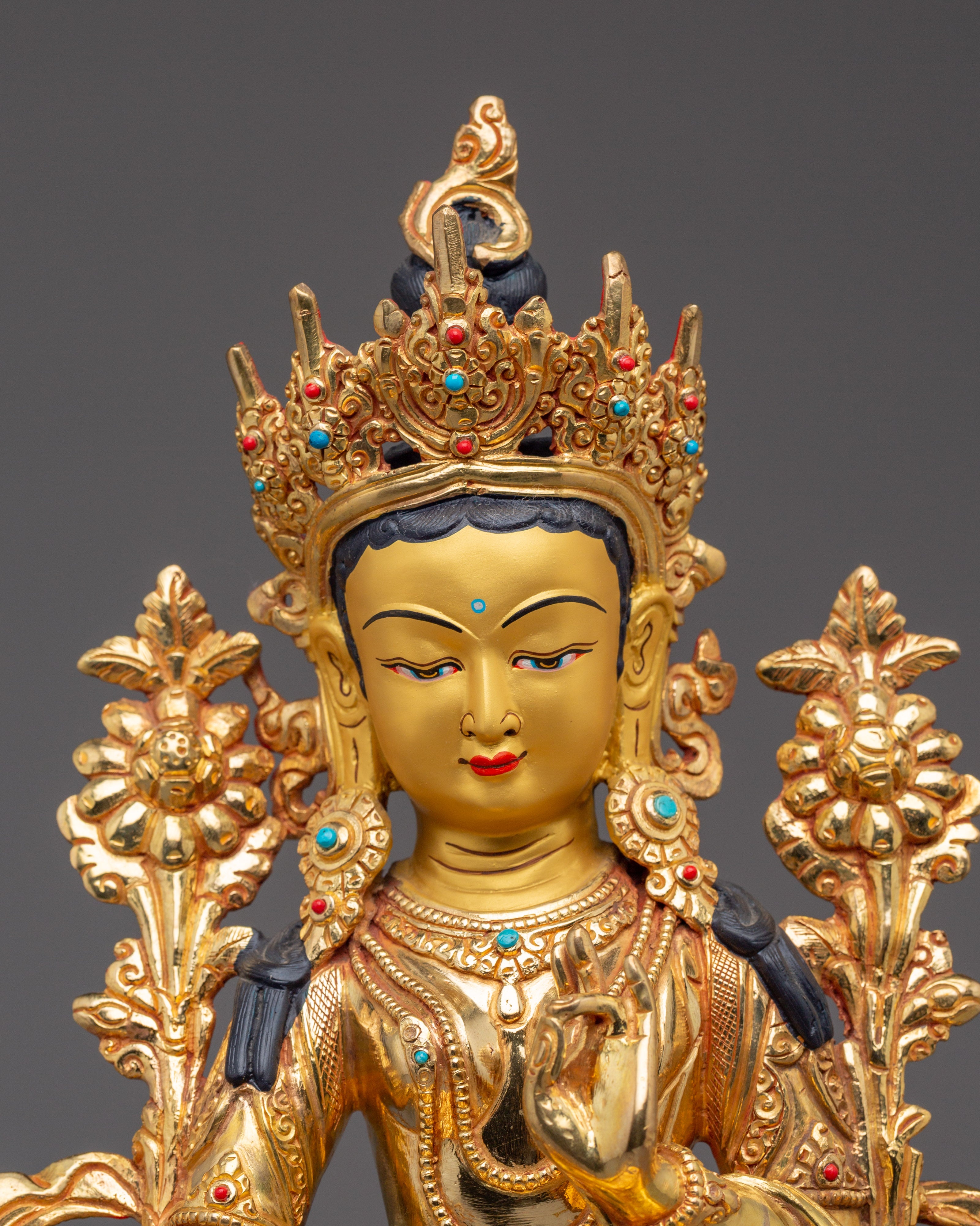 Divine Goddess Green Tara Statue | Peaceful Tara