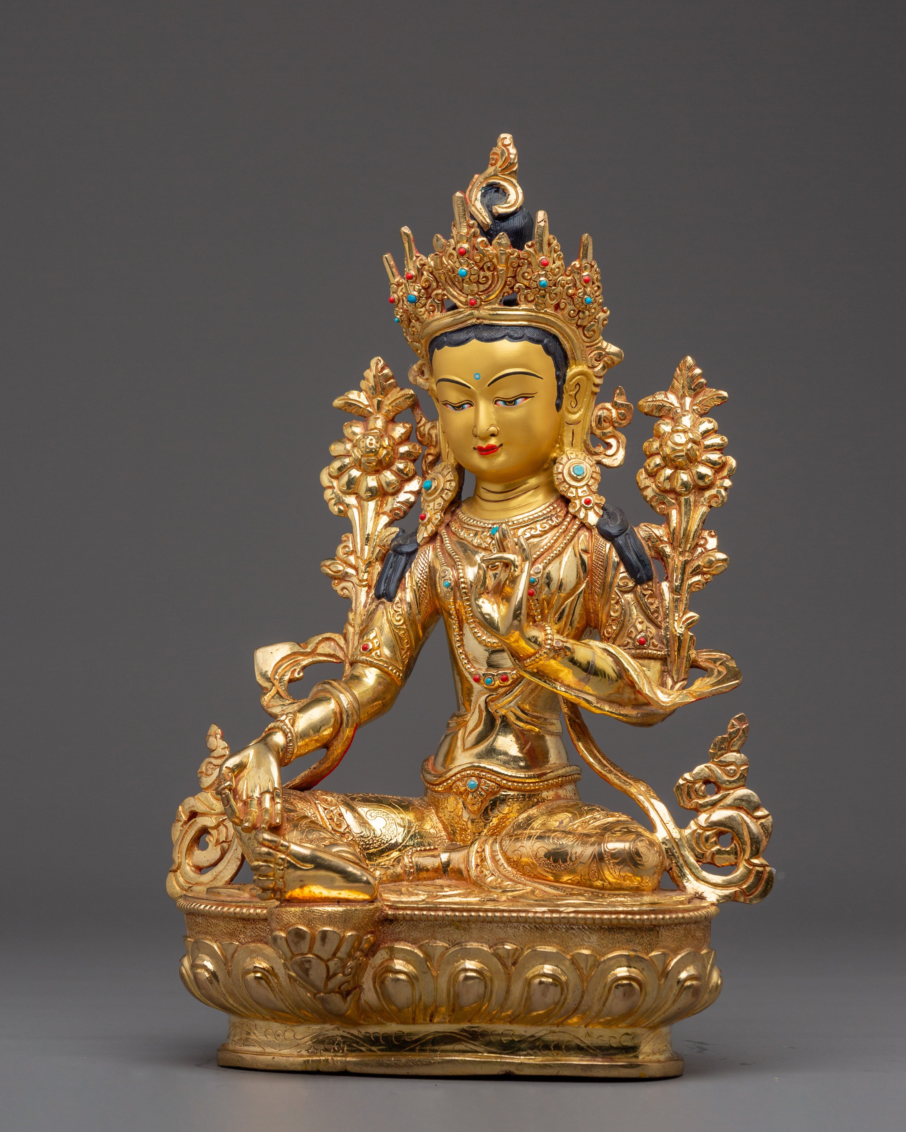 Divine Goddess Green Tara Statue | Peaceful Tara