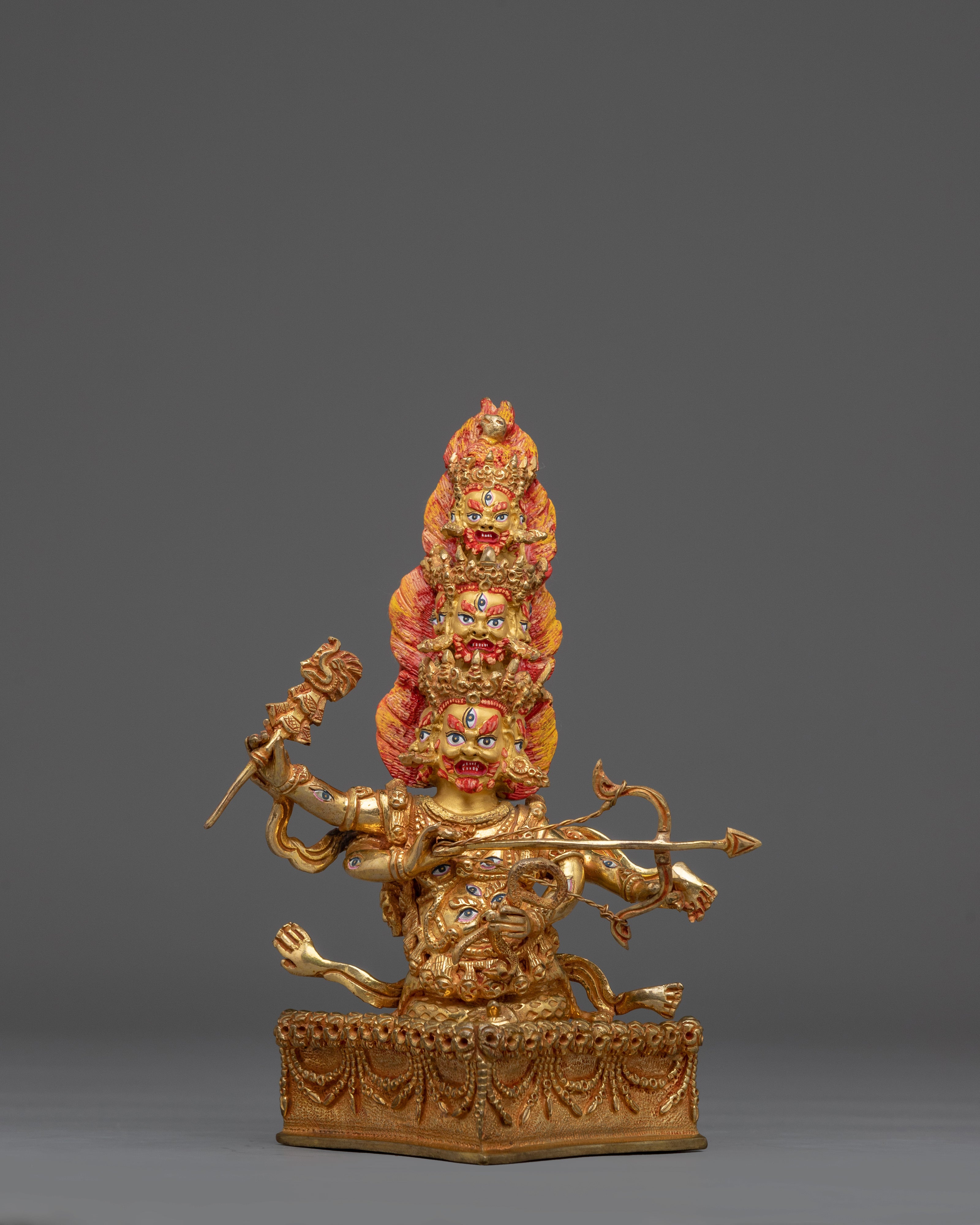 Wrathful Rahula Statue | Buddhist Wordly Protector