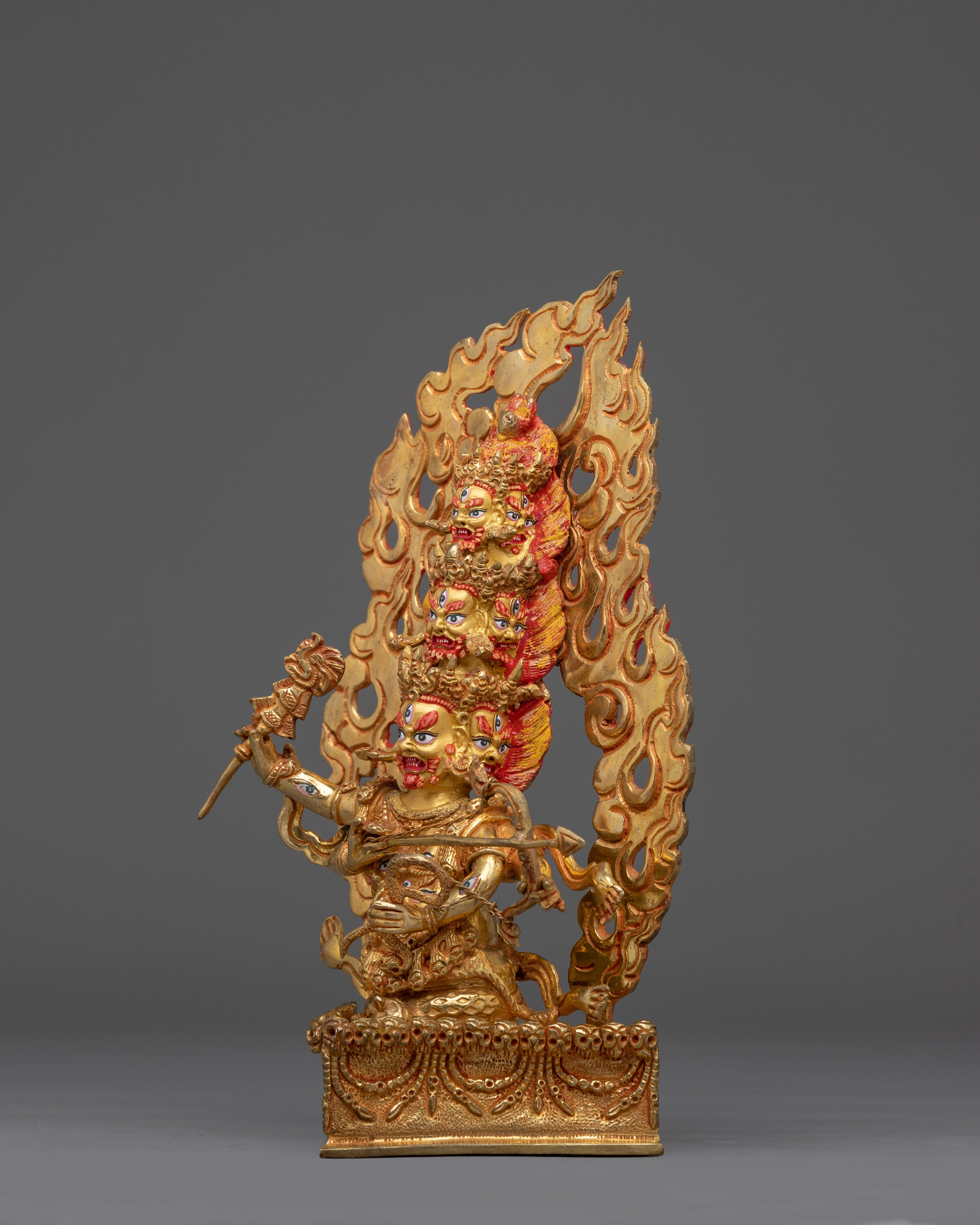 Wrathful Rahula Statue | Buddhist Wordly Protector