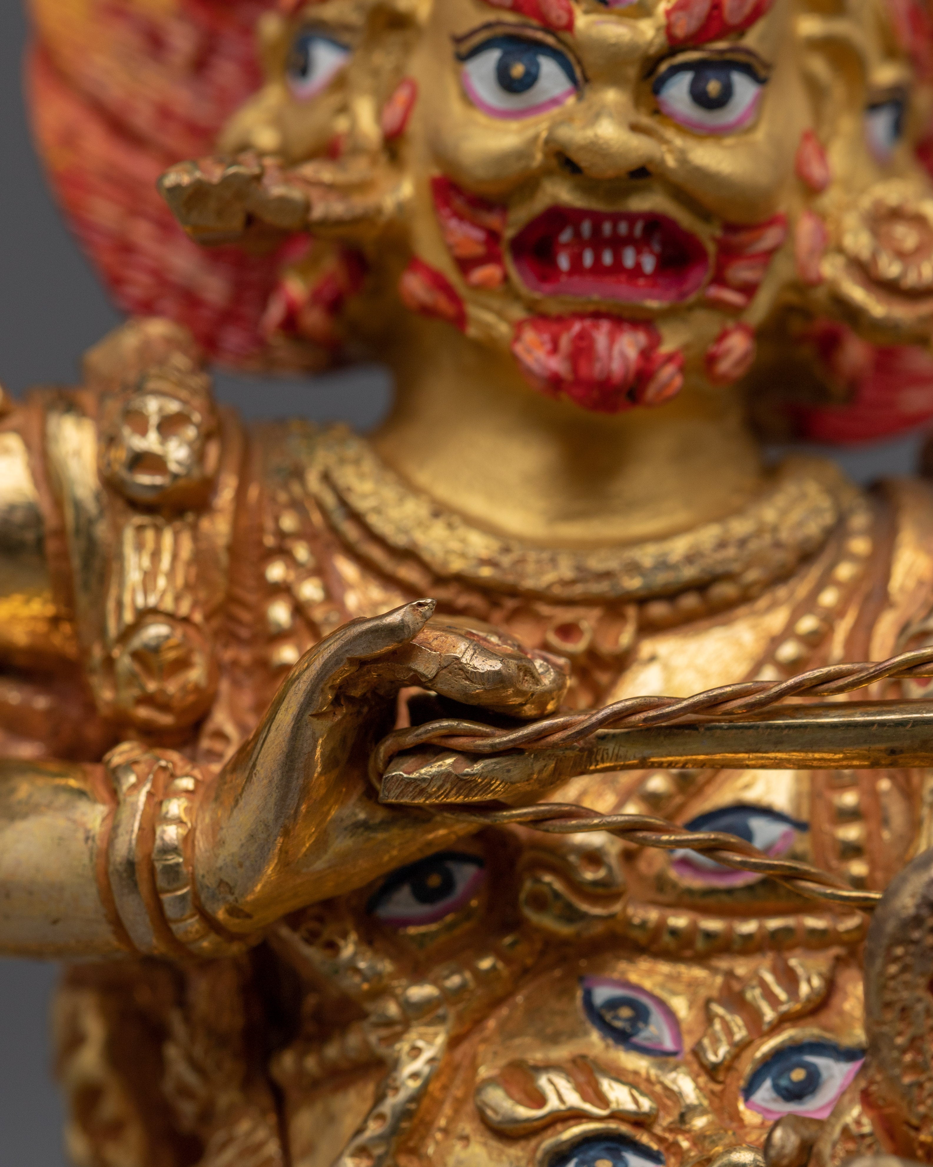 Wrathful Rahula Statue | Buddhist Wordly Protector