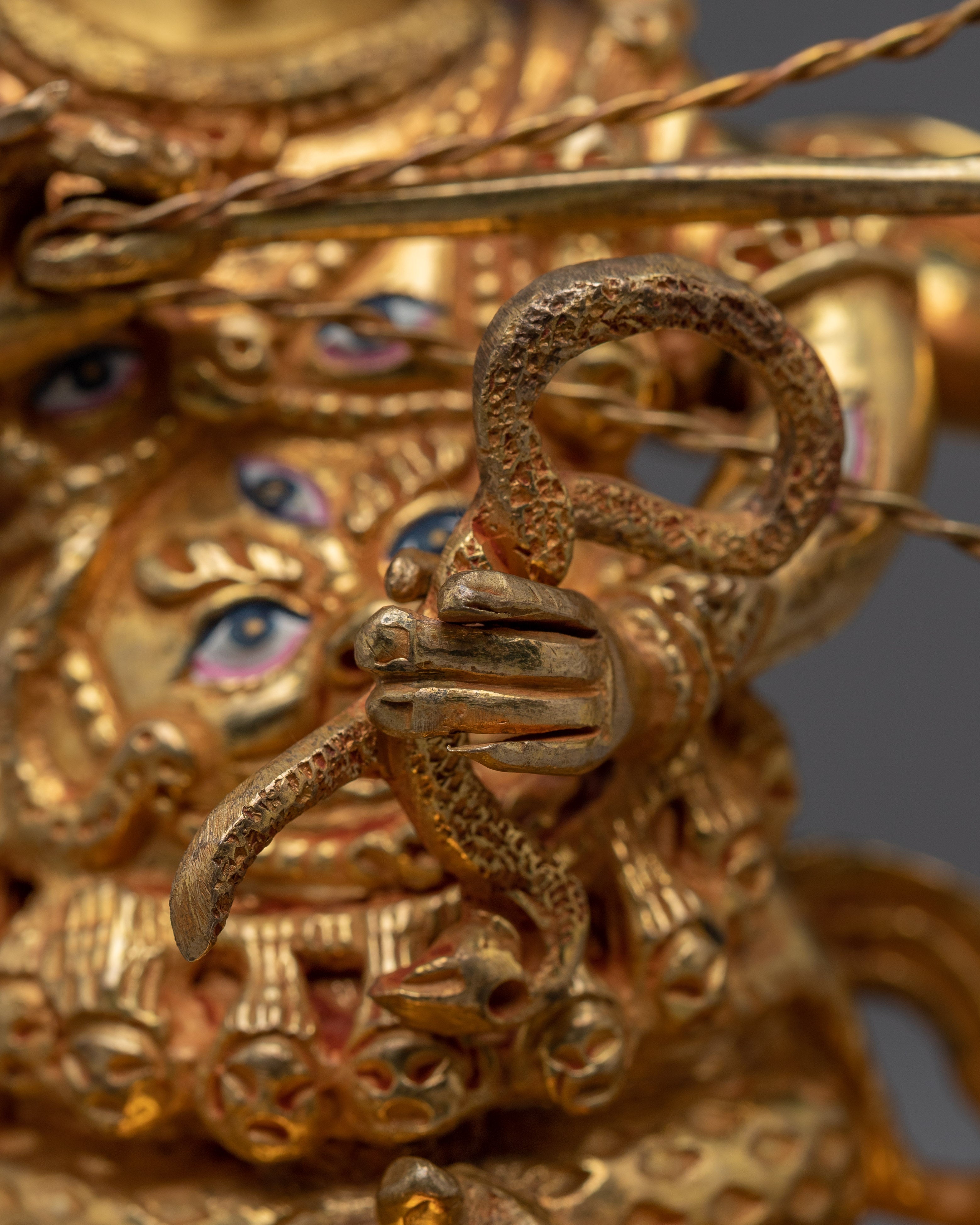 Wrathful Rahula Statue | Buddhist Wordly Protector