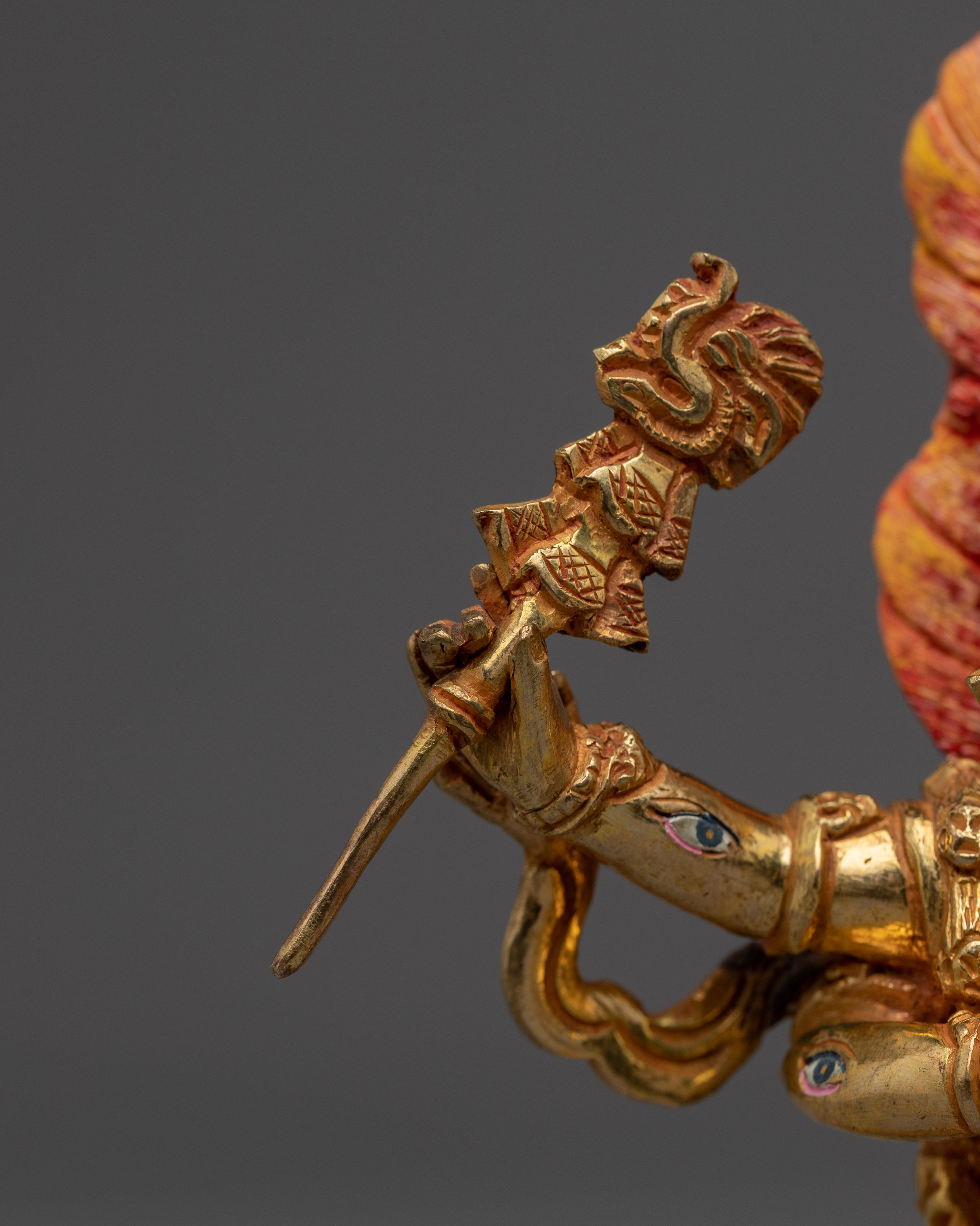 Wrathful Rahula Statue | Buddhist Wordly Protector