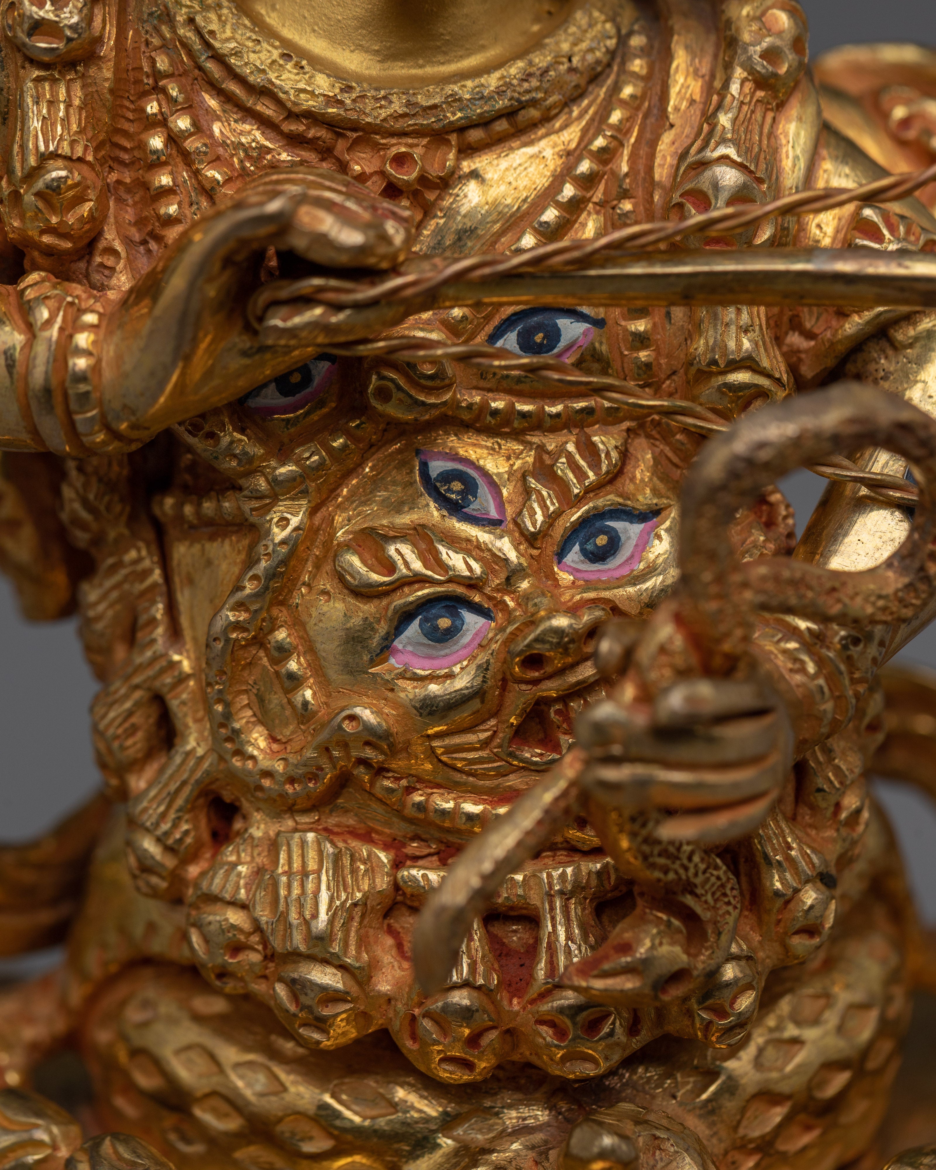 Wrathful Rahula Statue | Buddhist Wordly Protector